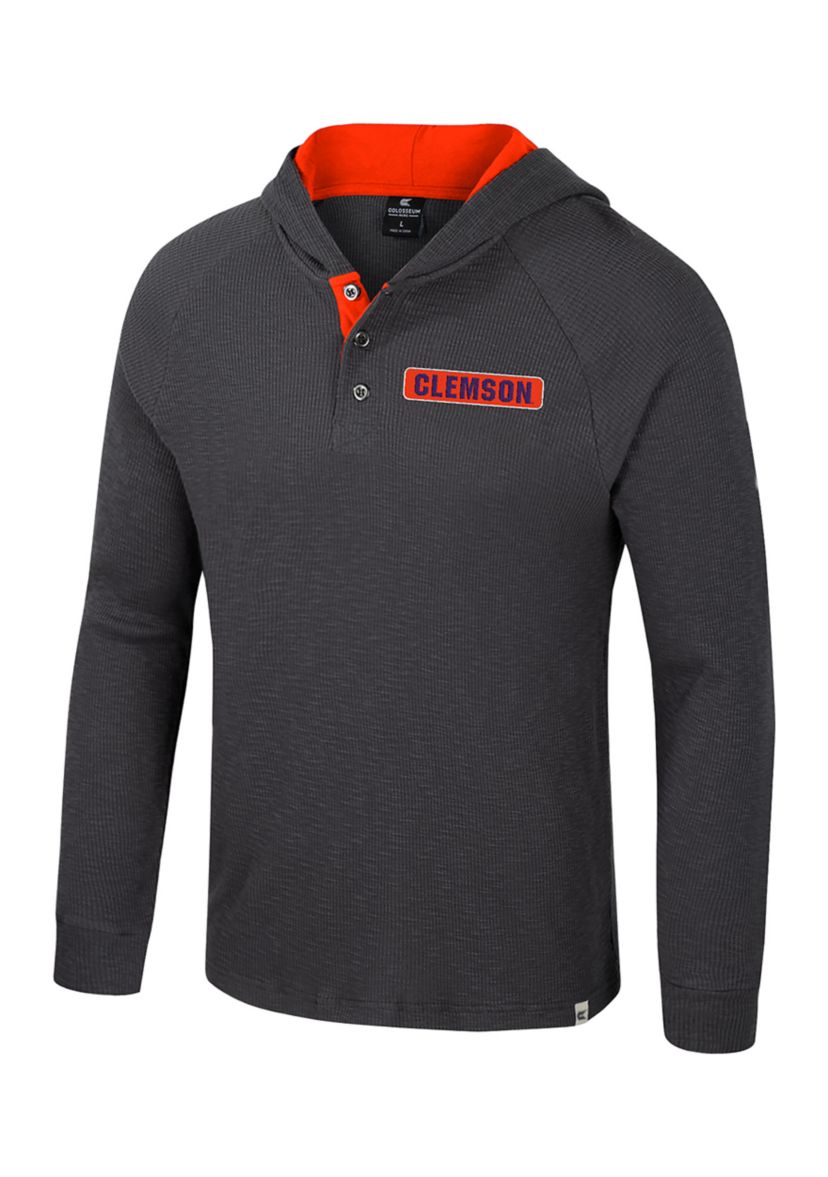NCAA Clemson Tigers Thermal Long Sleeve Hoodie 