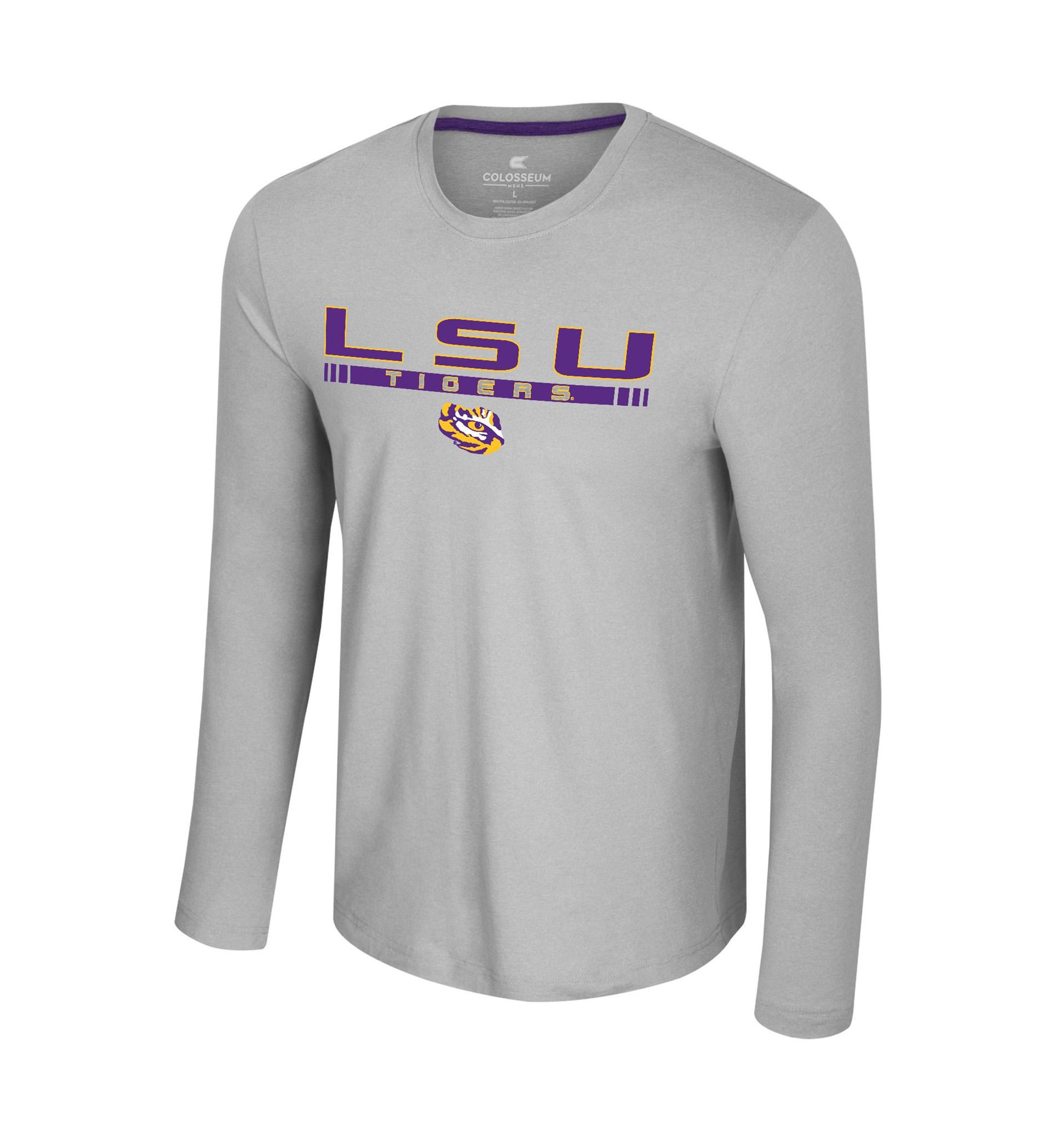 NCAA LSU Tigers Long Sleeve Logo Graphic T-Shirt