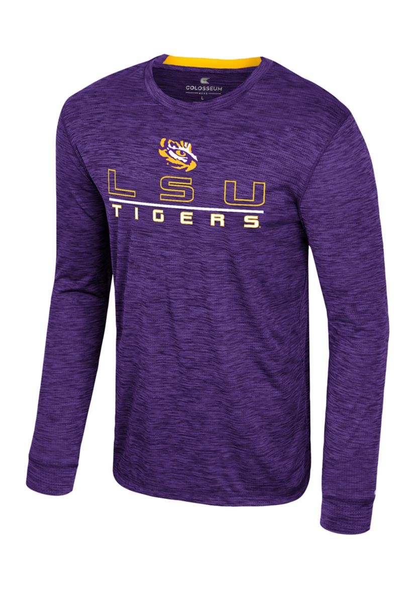 NCAA LSU Tigers  Long Sleeve Mesh Graphic T-Shirt