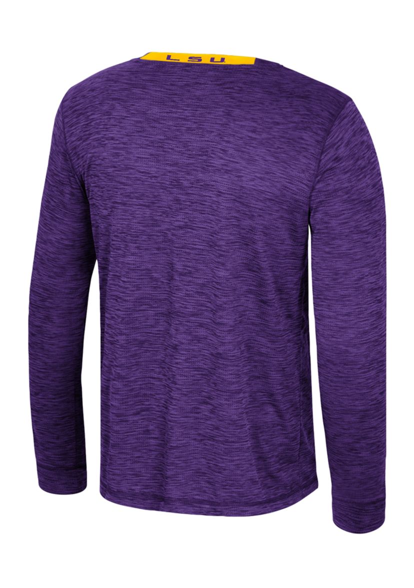 NCAA LSU Tigers  Long Sleeve Mesh Graphic T-Shirt