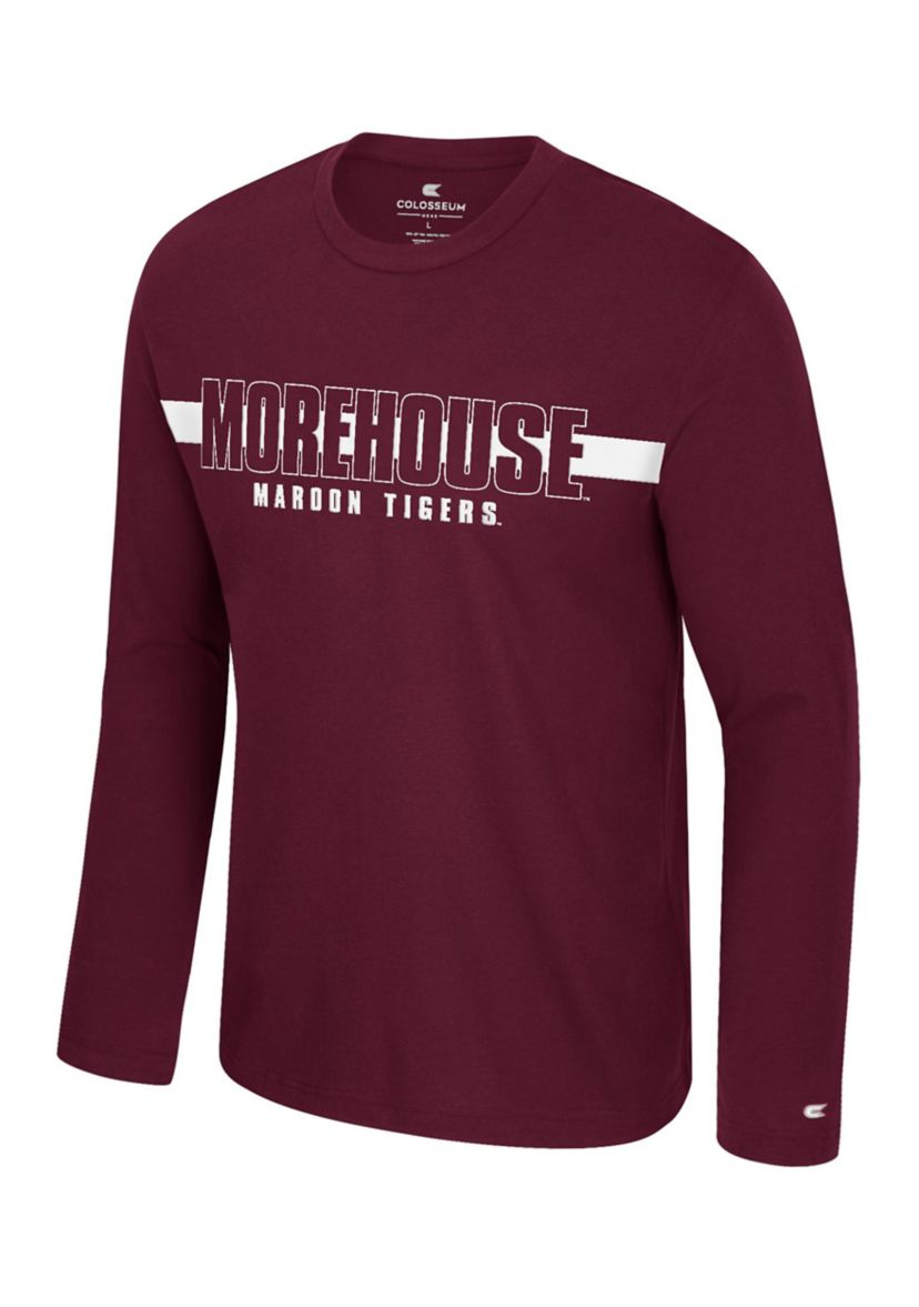 NCAA Morehouse Maroon Tigers Bar Long Sleeve Graphic T-Shirt