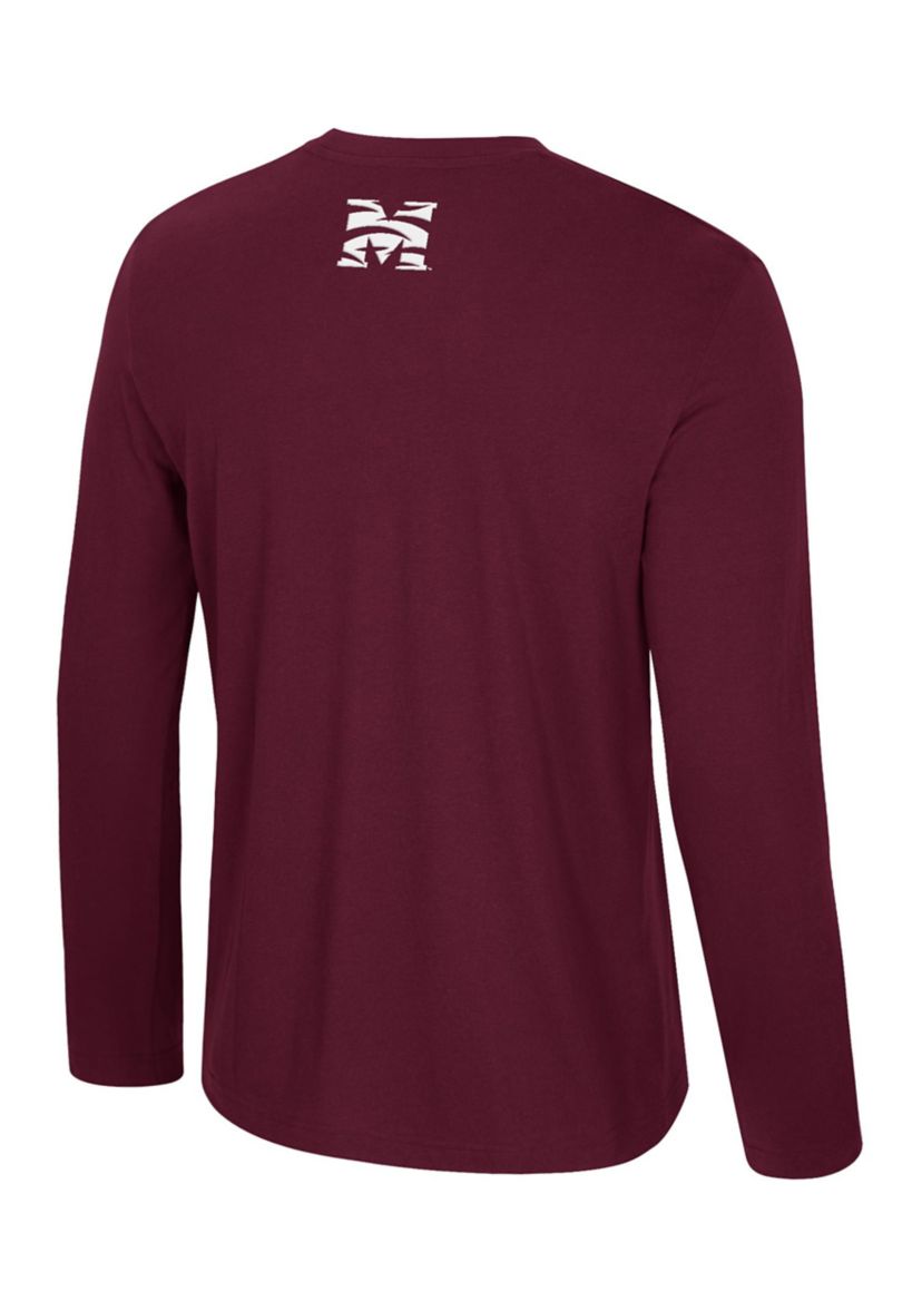 NCAA Morehouse Maroon Tigers Bar Long Sleeve Graphic T-Shirt