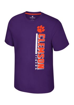 Colosseum Men's NCAA Clemson Tigers Short Sleeve Bar Graphic T-Shirt