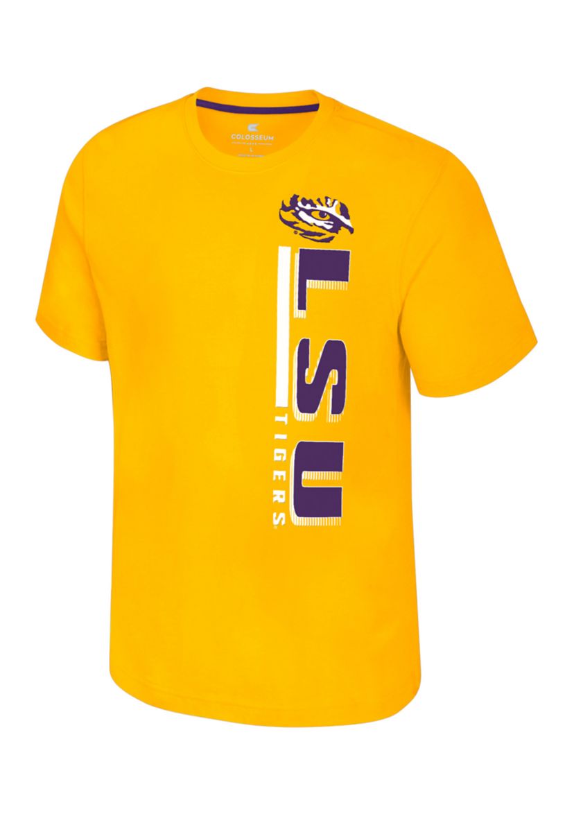 NCAA LSU Tigers Short Sleeve Bar Graphic T-Shirt