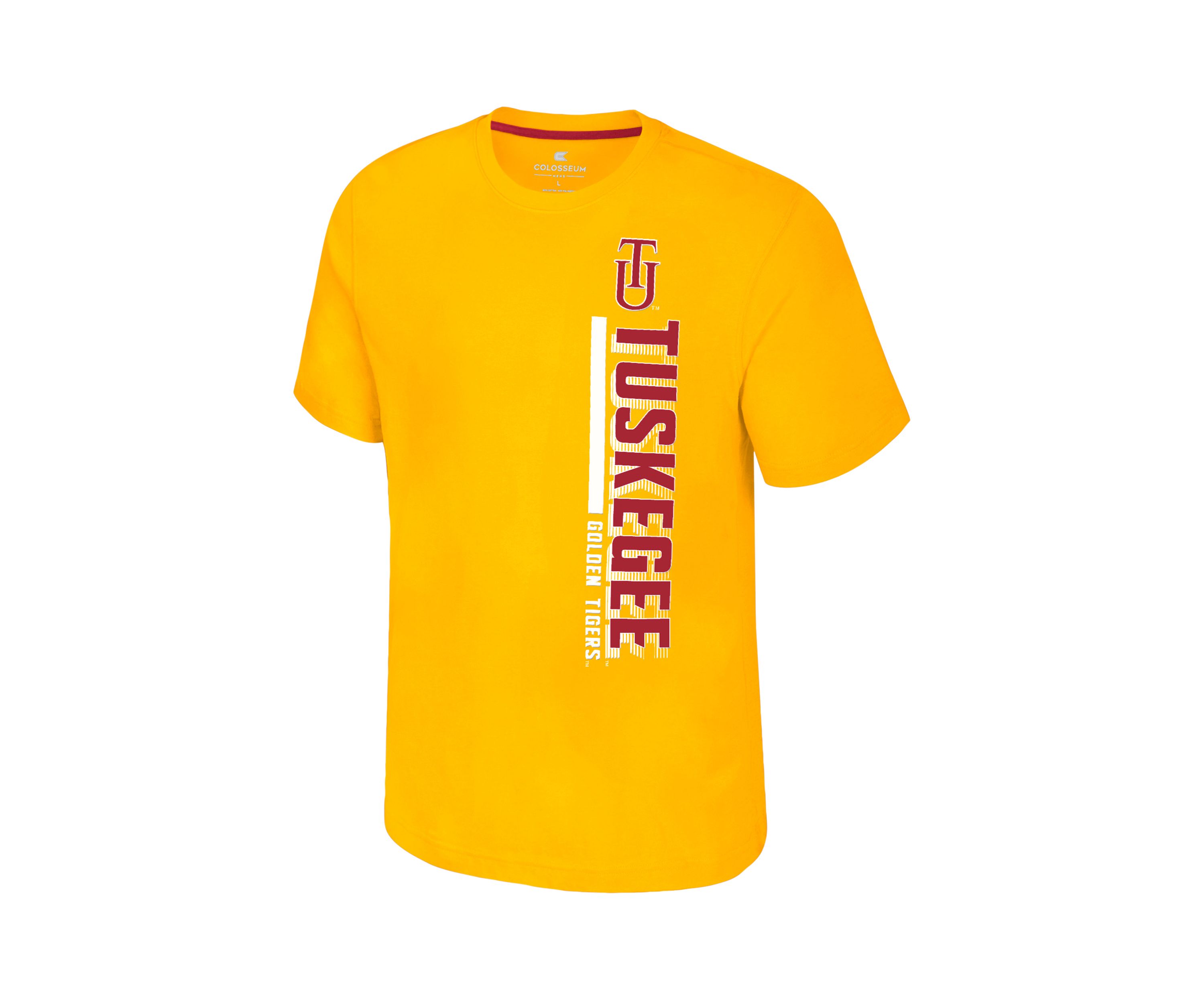 NCAA Tuskegee Golden Tigers Short Sleeve Bar Graphic T-Shirt