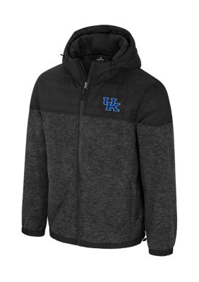 Colosseum Men's NCAA Kentucky Wildcats Purpose Full Zip Polar Hoodie, 2XL