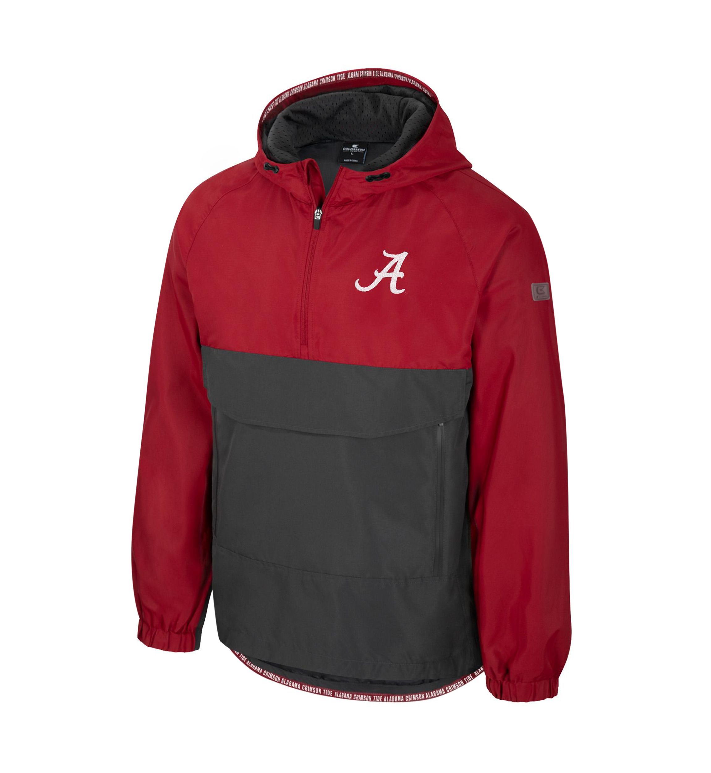 NCAA Alabama Crimson Tide Gives Back 1/2 Zip Anorak Jacket