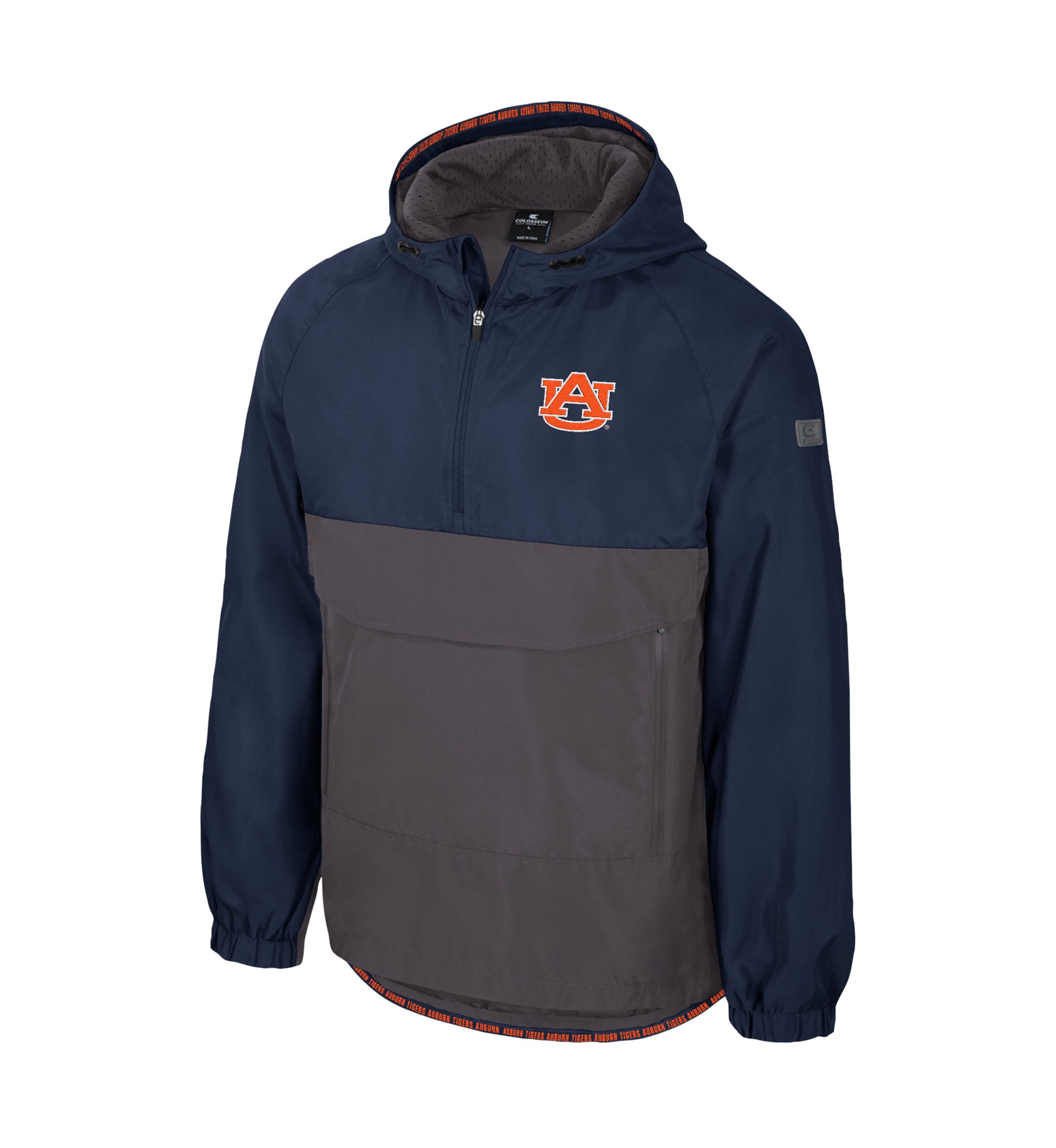 NCAA Auburn Tigers Gives Back 1/2 Zip Anorak Jacket