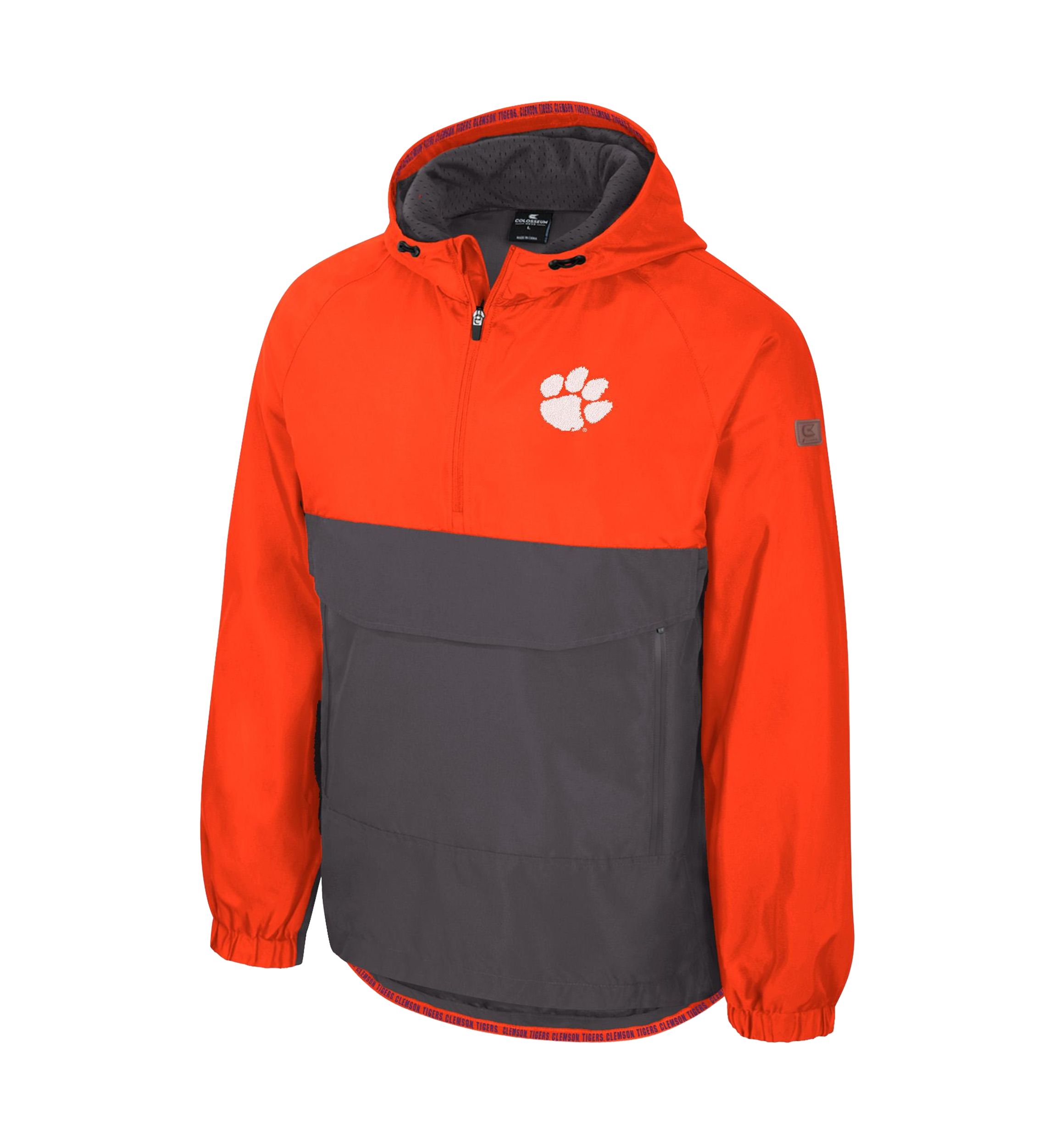 NCAA Clemson Tigers Gives Back 1/2 Zip Anorak Jacket