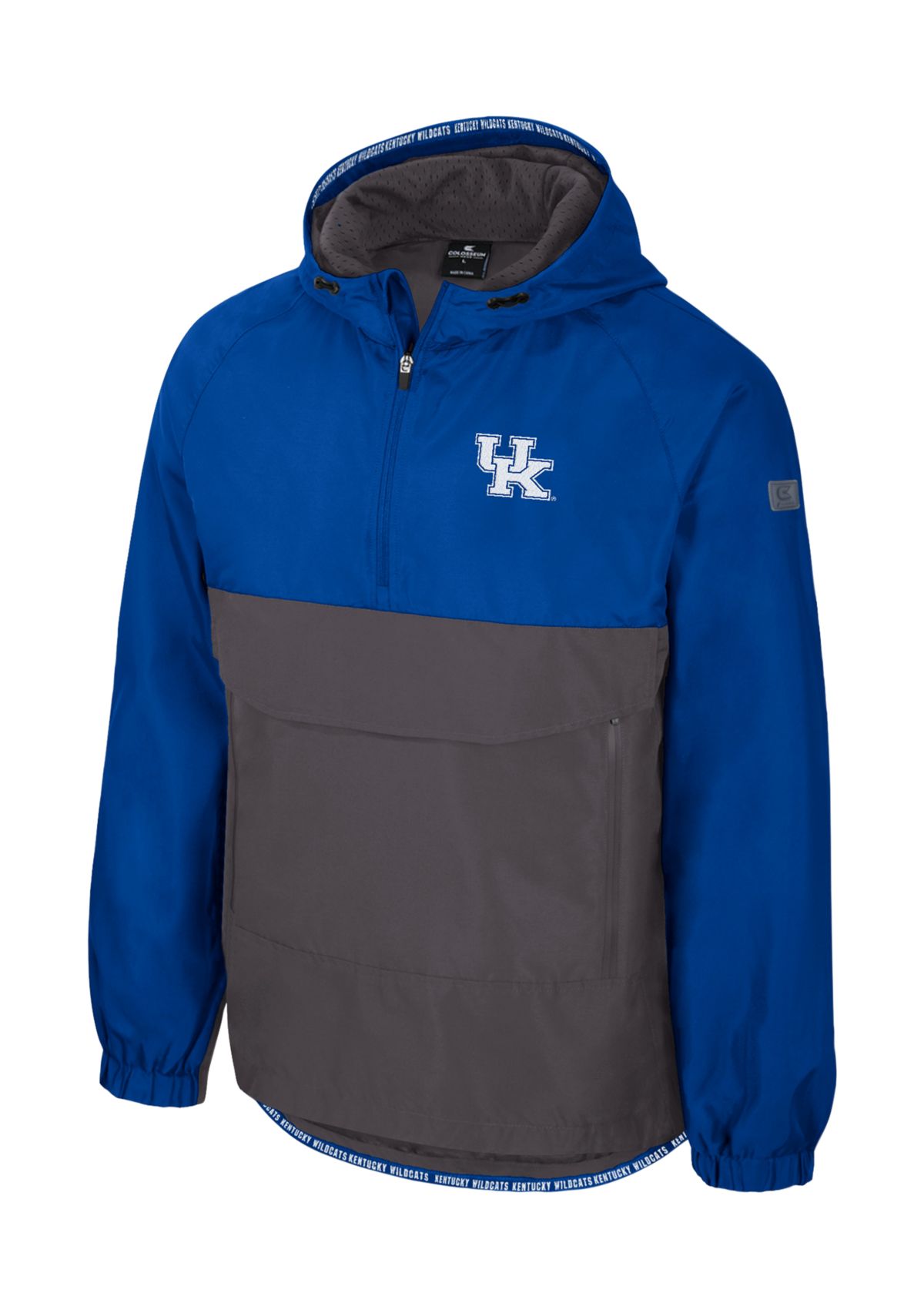 NCAA Kentucky Wildcats Gives Back 1/2 Zip Anorak Jacket