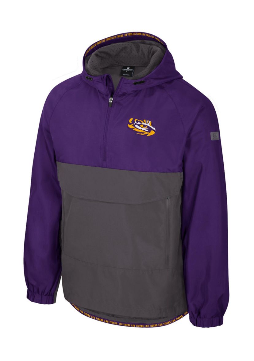 NCAA LSU Tigers Gives Back 1/2 Zip Anorak Jacket