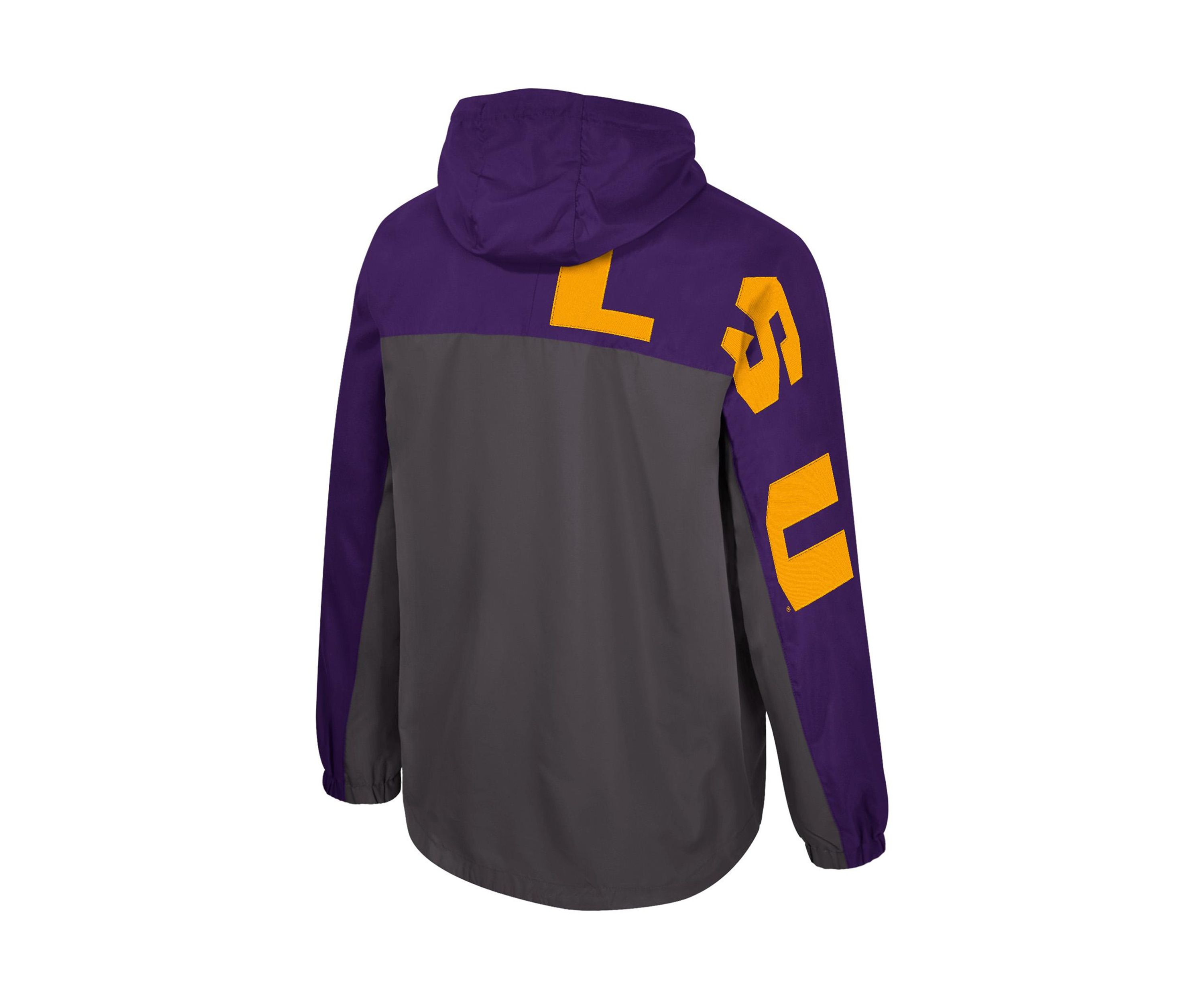 NCAA LSU Tigers Gives Back 1/2 Zip Anorak Jacket