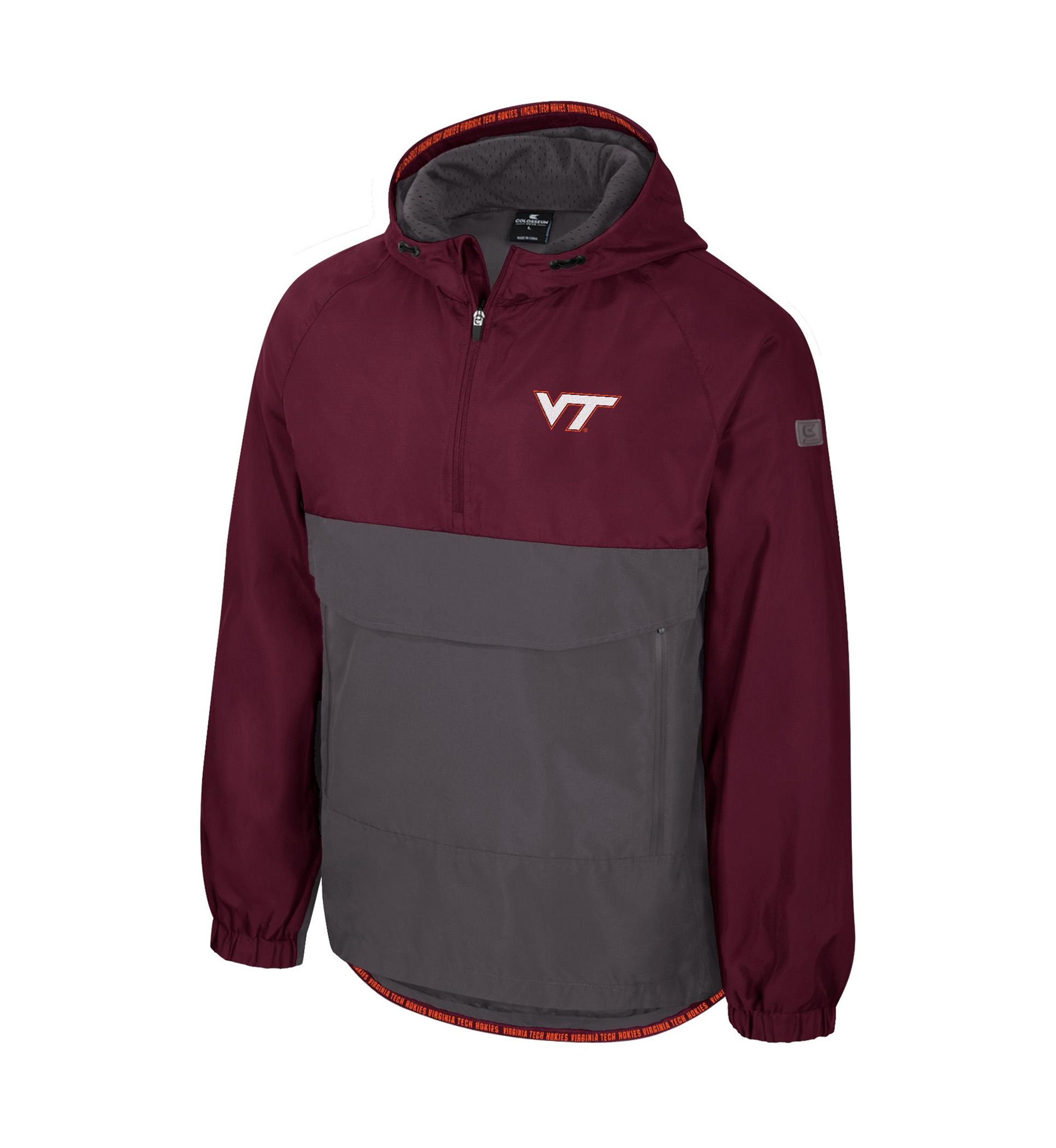 NCAA Virginia Tech Hokies Gives Back 1/2 Zip Anorak Jacket