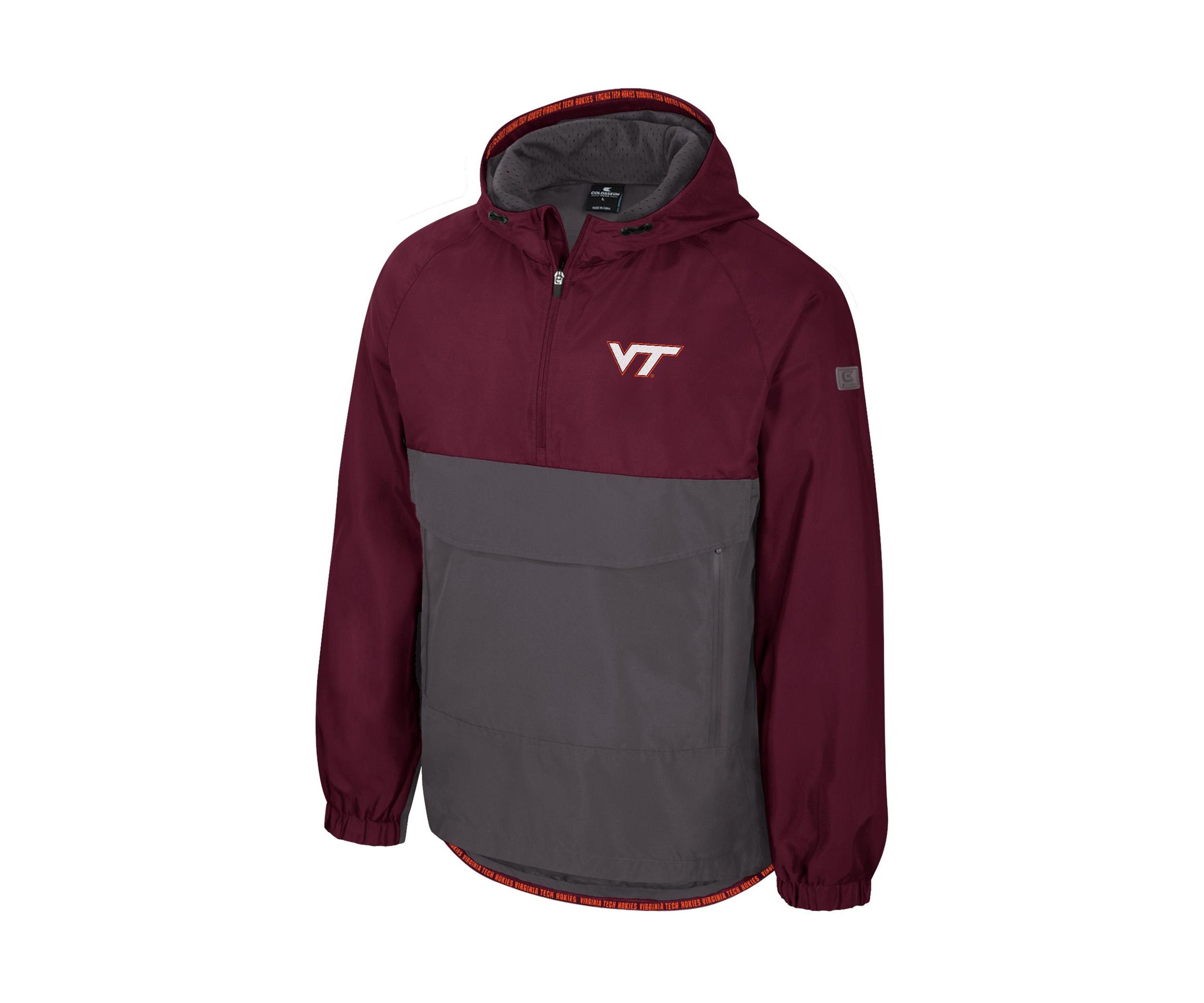 NCAA Virginia Tech Hokies Gives Back 1/2 Zip Anorak Jacket