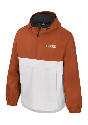 Colosseum Men's NCAA Texas Longhorns Quarter Zip Anorak Jacket, 2XL