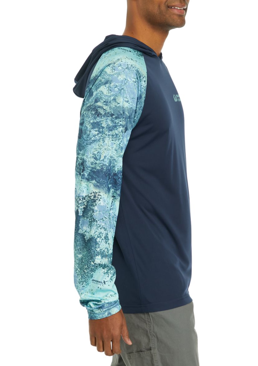 Mens Long Sleeve Coaster Hooded T-Shirt