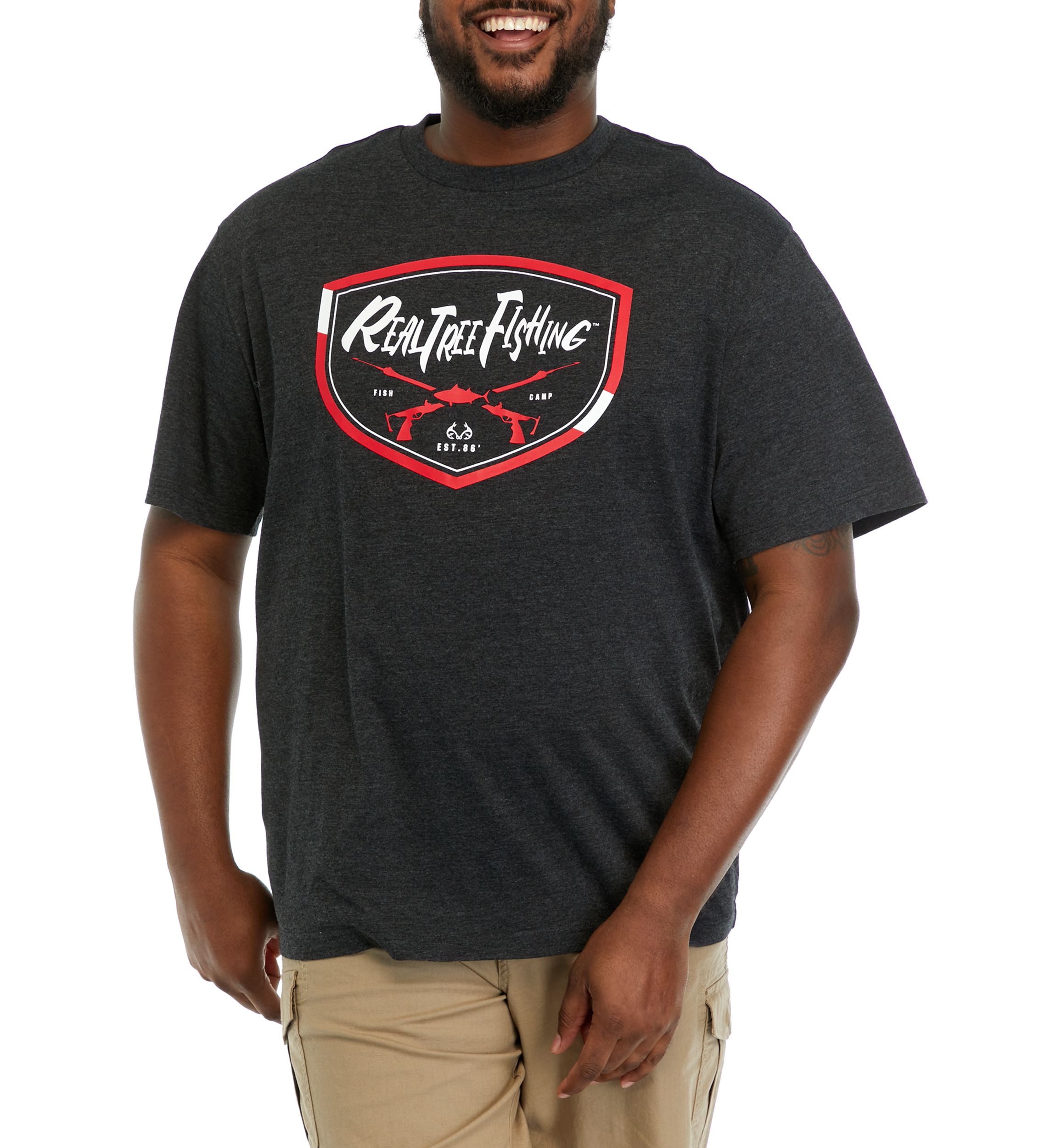 Big & Tall Dual Blend Badge Graphic T-Shirt