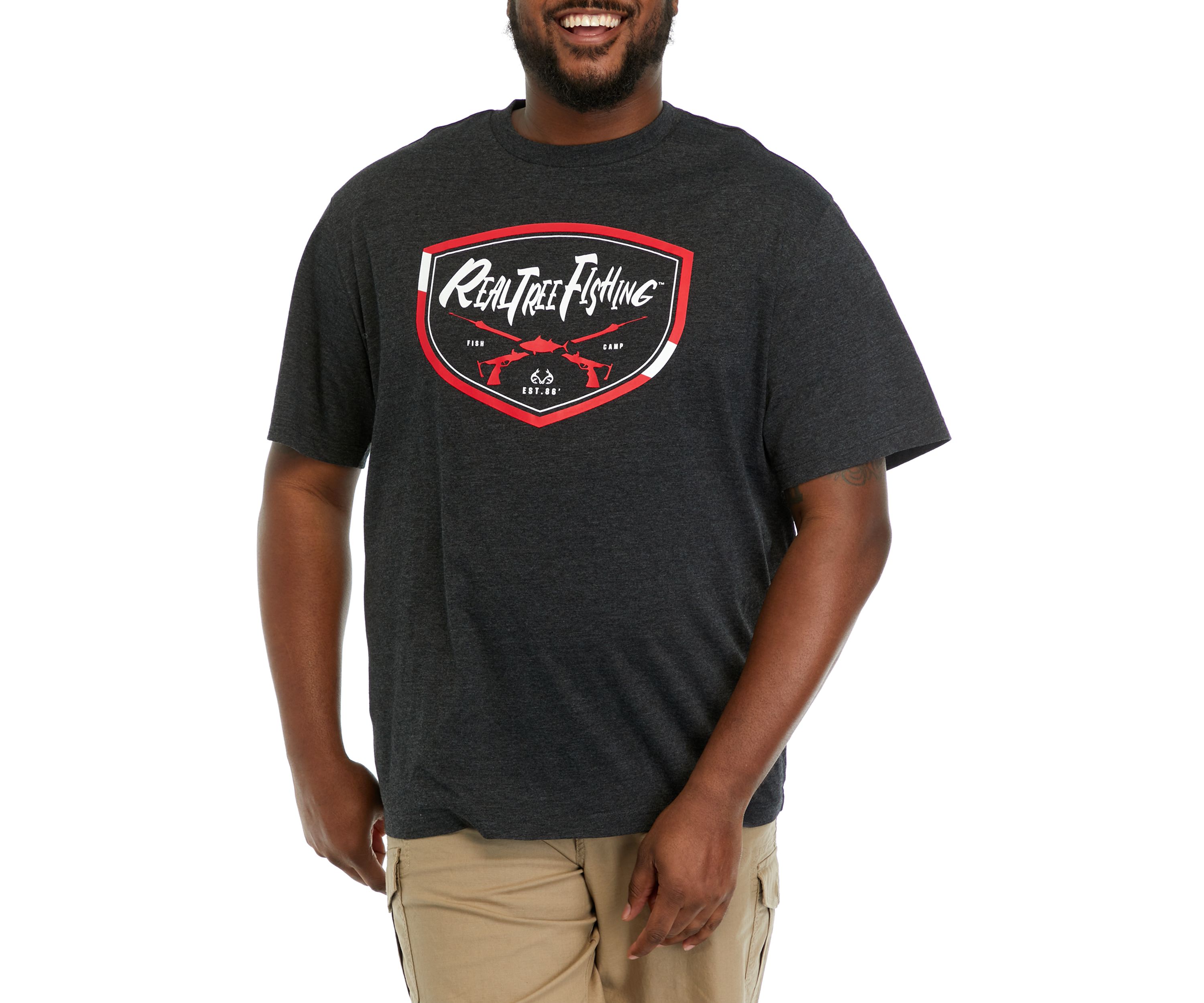 Big & Tall Dual Blend Badge Graphic T-Shirt