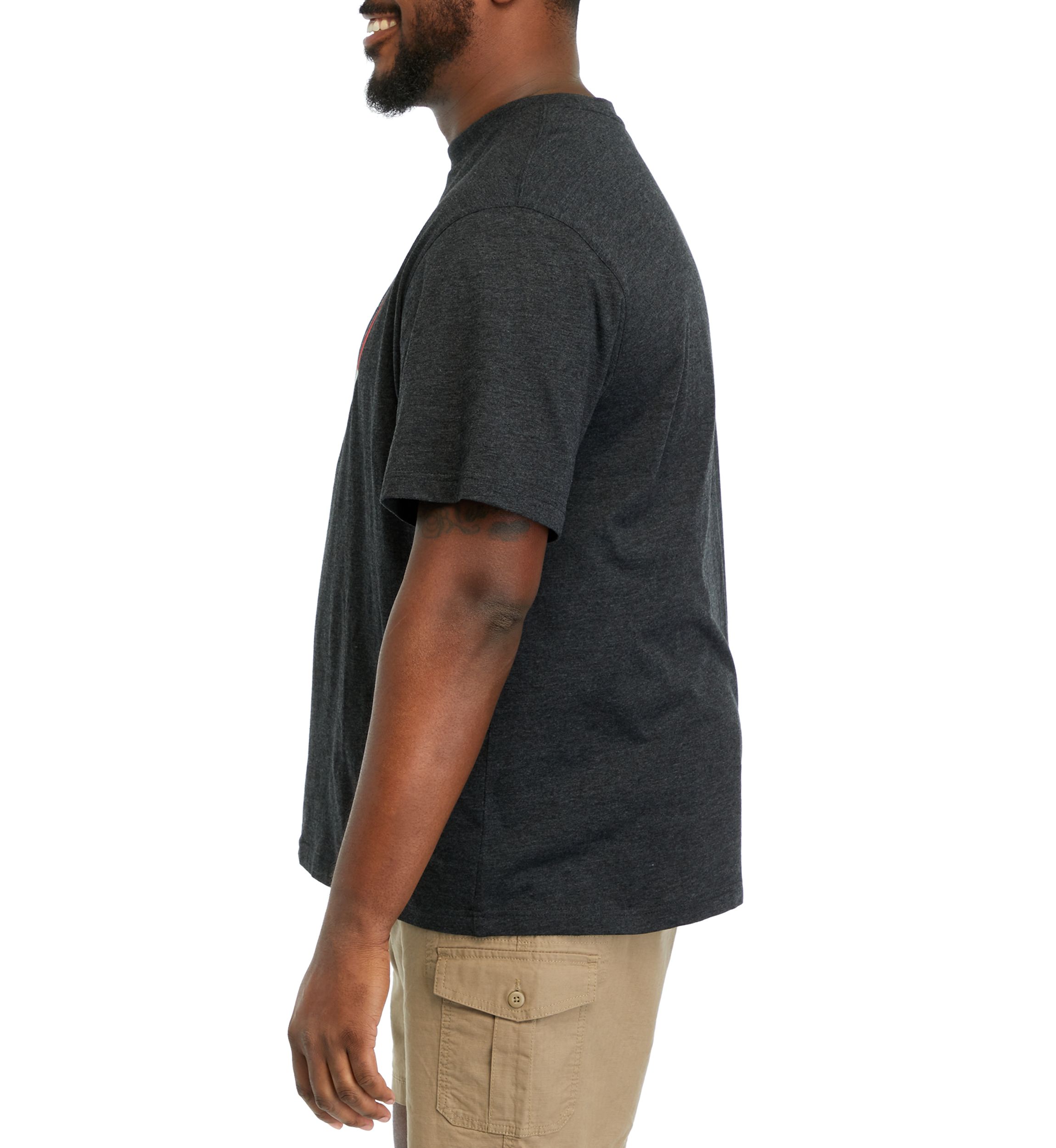 Big & Tall Dual Blend Badge Graphic T-Shirt