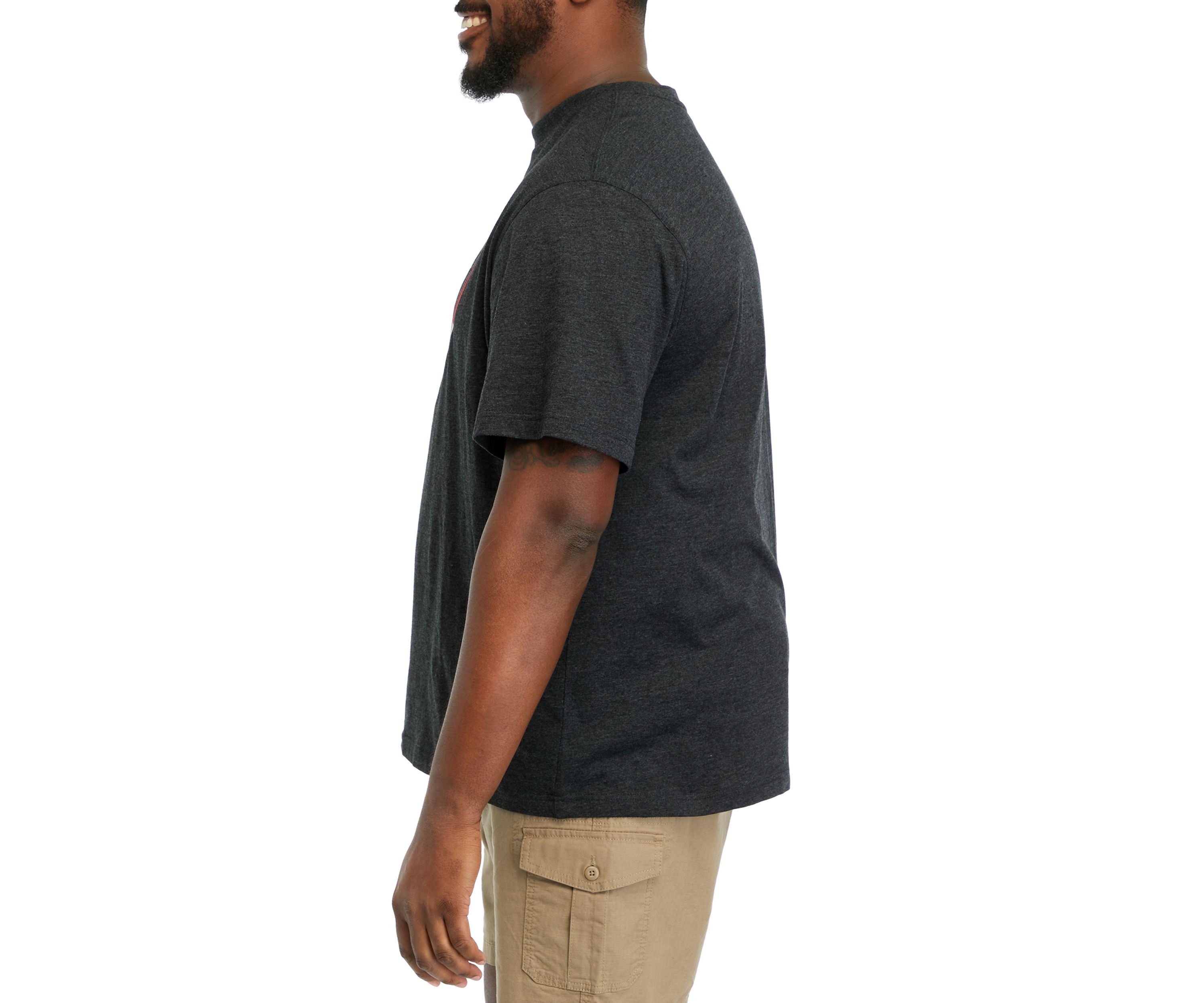 Big & Tall Dual Blend Badge Graphic T-Shirt
