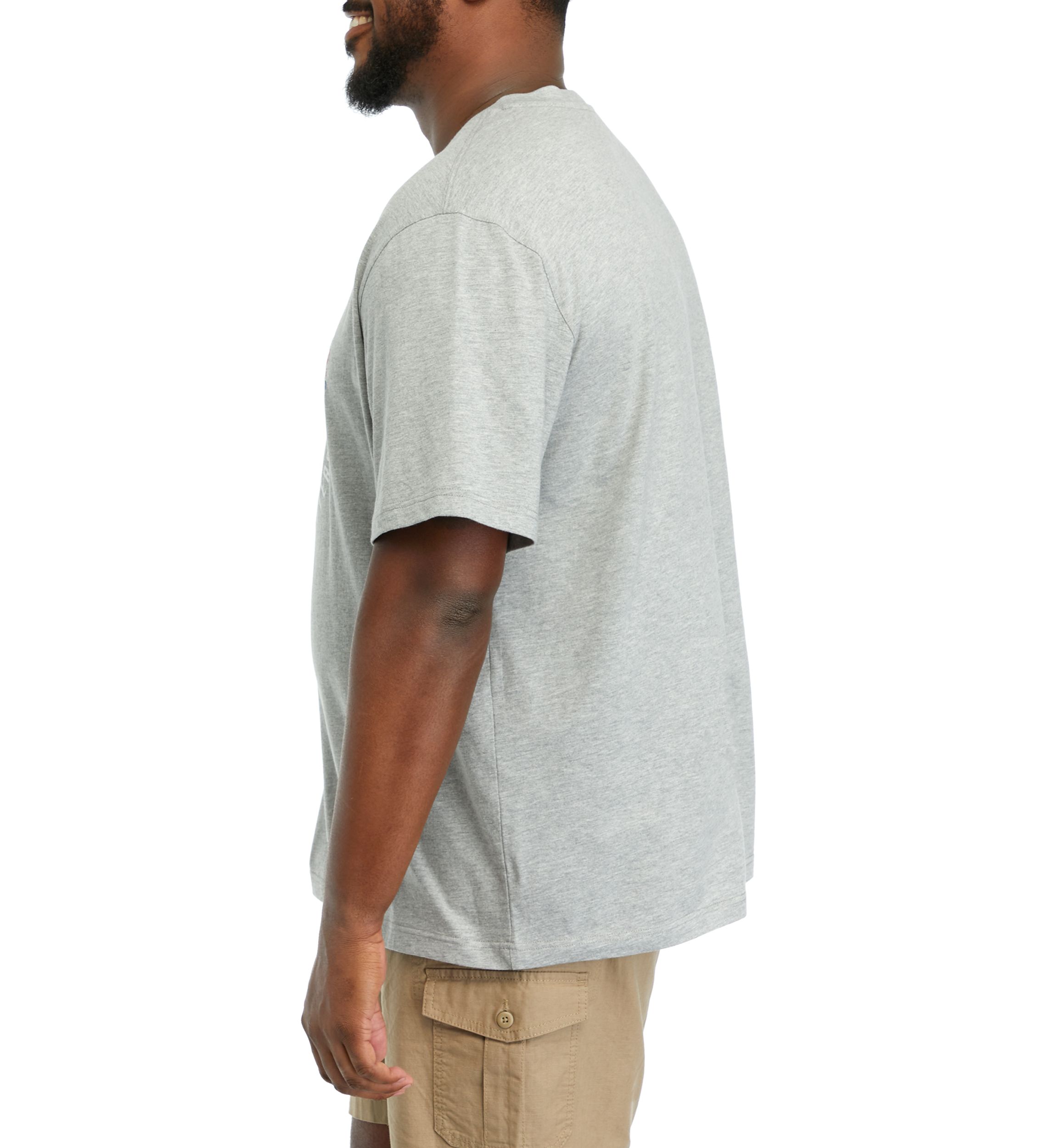 Big & Tall Short Sleeve Americana Fish Dual Blend Graphic T-Shirt