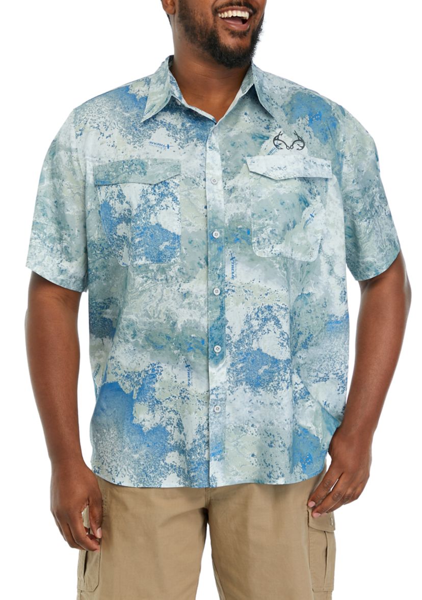 Big & Tall Short Sleeve Charter Fishing Shirt