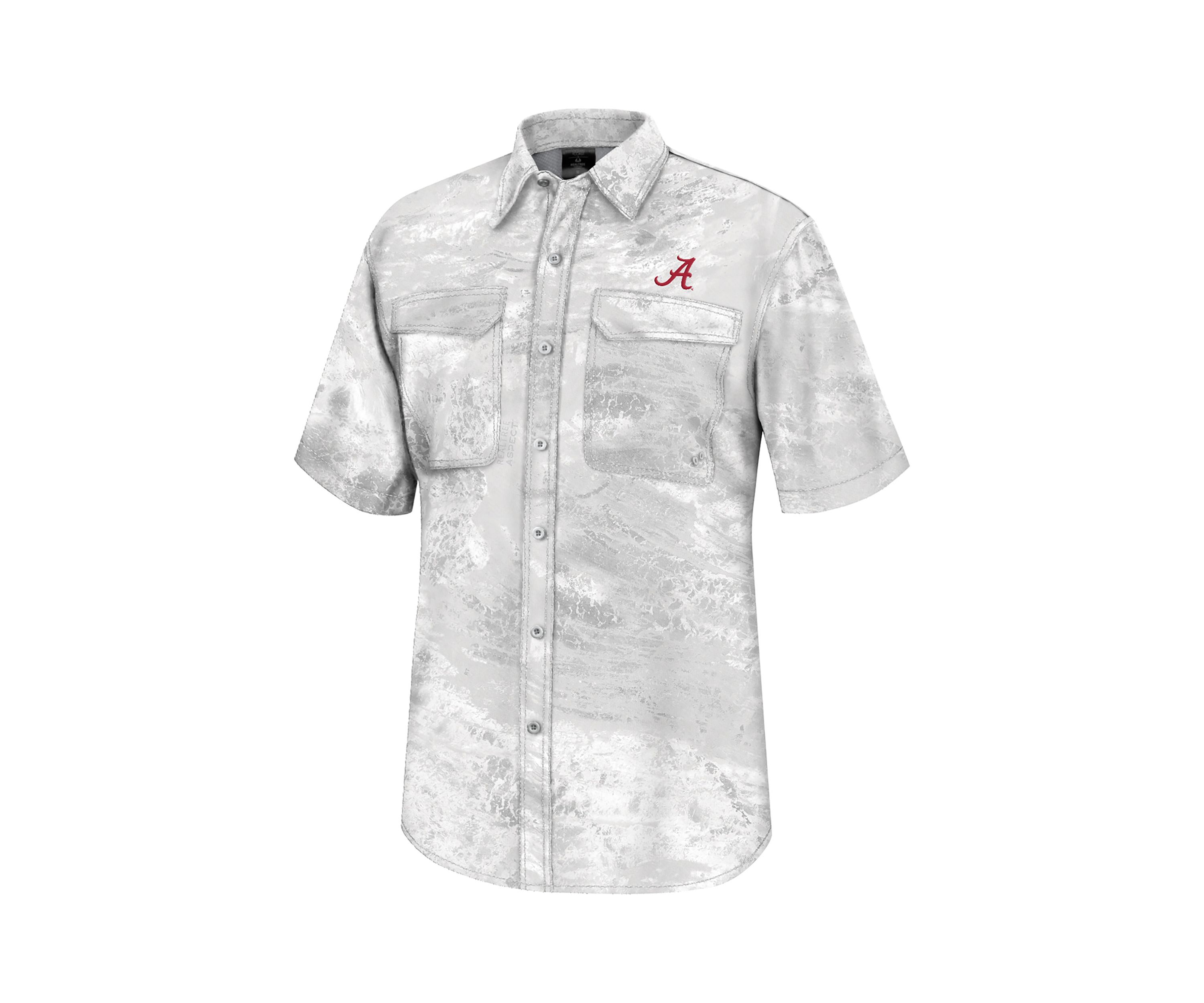 RealTree by Colosseum Athletics NCAA Alabama Crimson Tide Short Sleeve Fishing Shirt