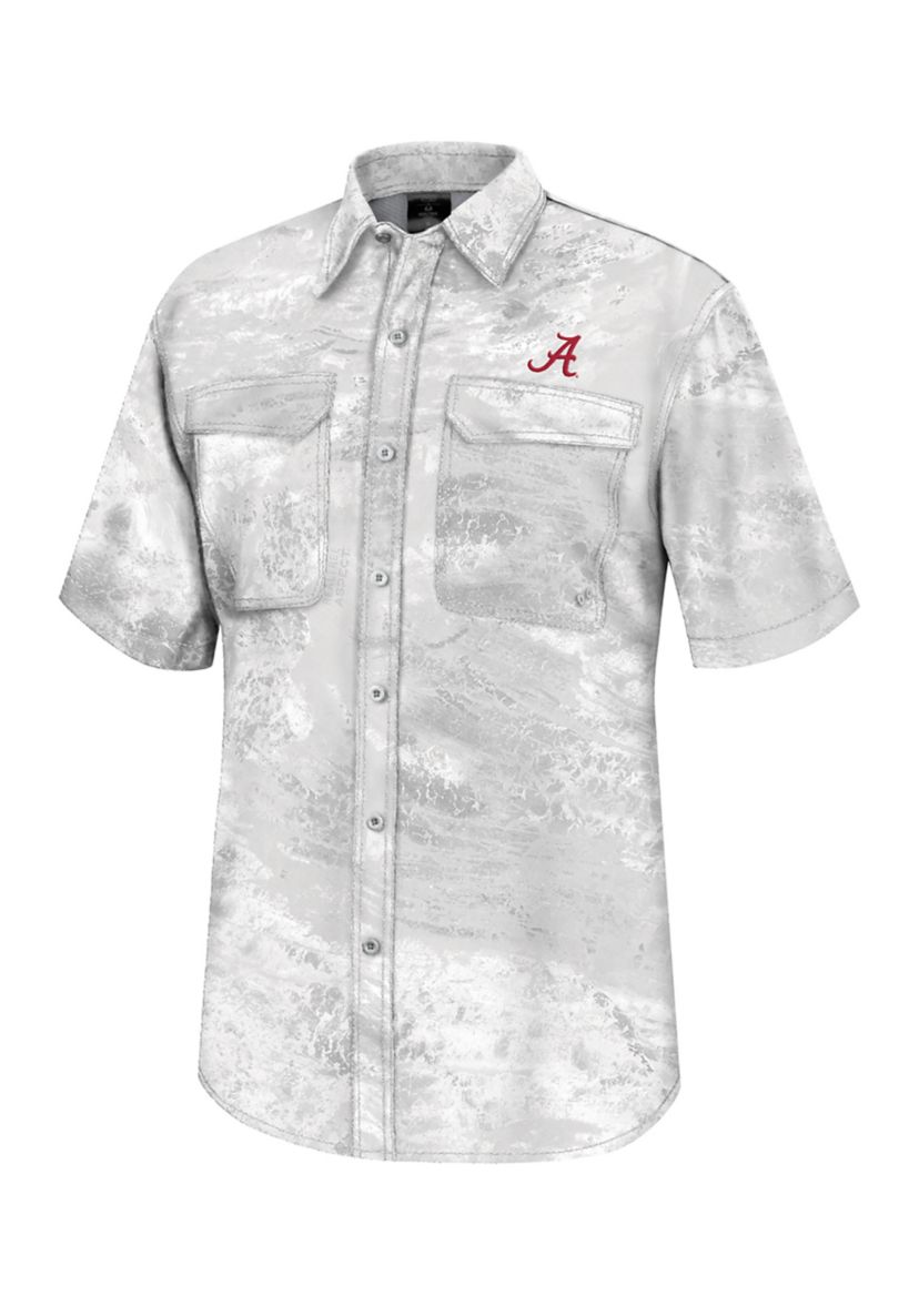 RealTree by Colosseum Athletics NCAA Alabama Crimson Tide Short Sleeve Fishing Shirt
