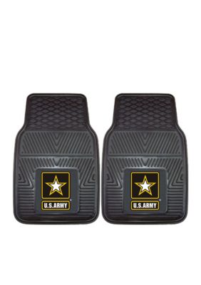 FANMATS West Virginia University 18 In. X 27 In. 2-Piece Heavy Duty Vinyl Car Mat 8924