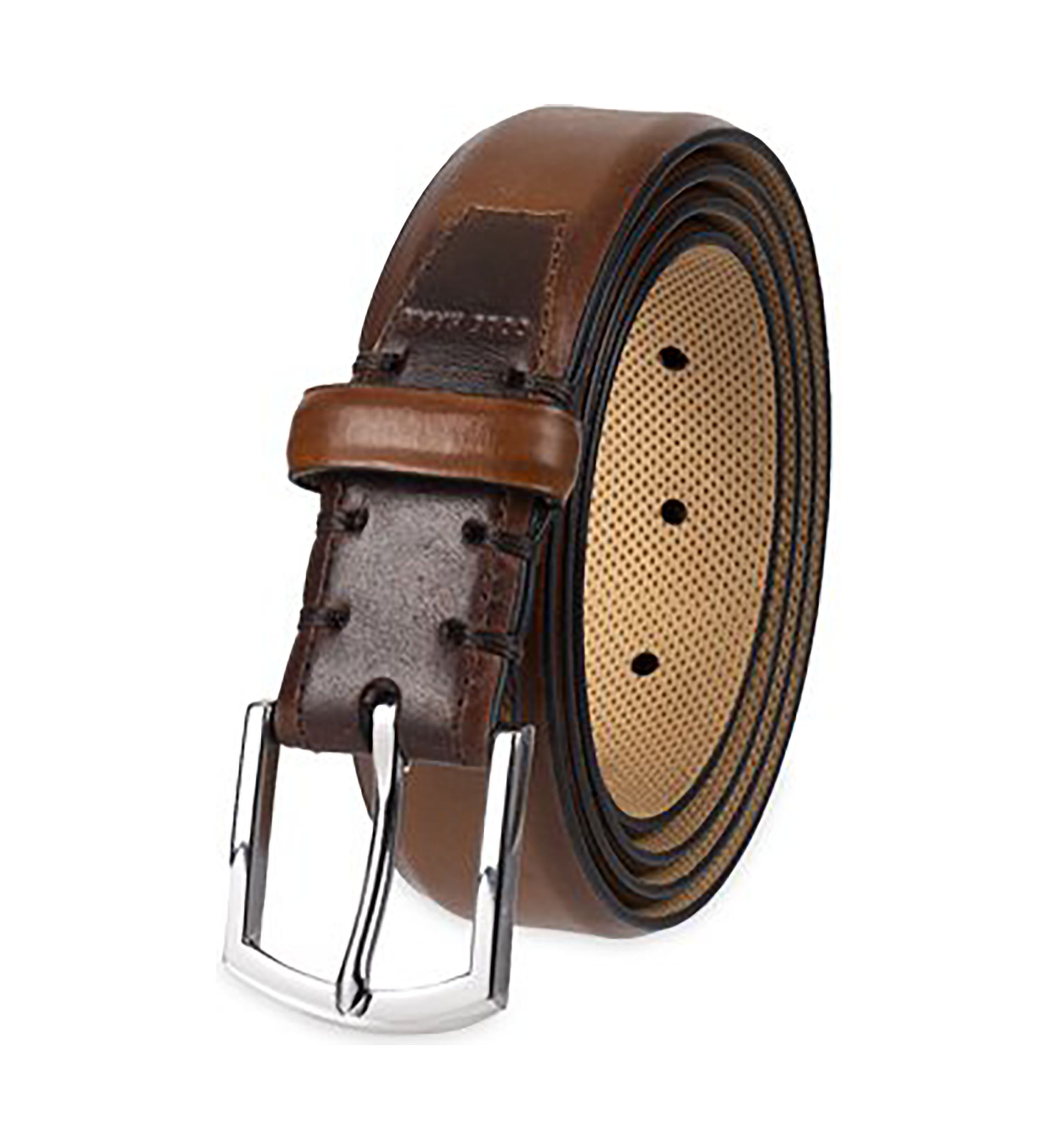 Mens Lewis Burnished Leather Belt