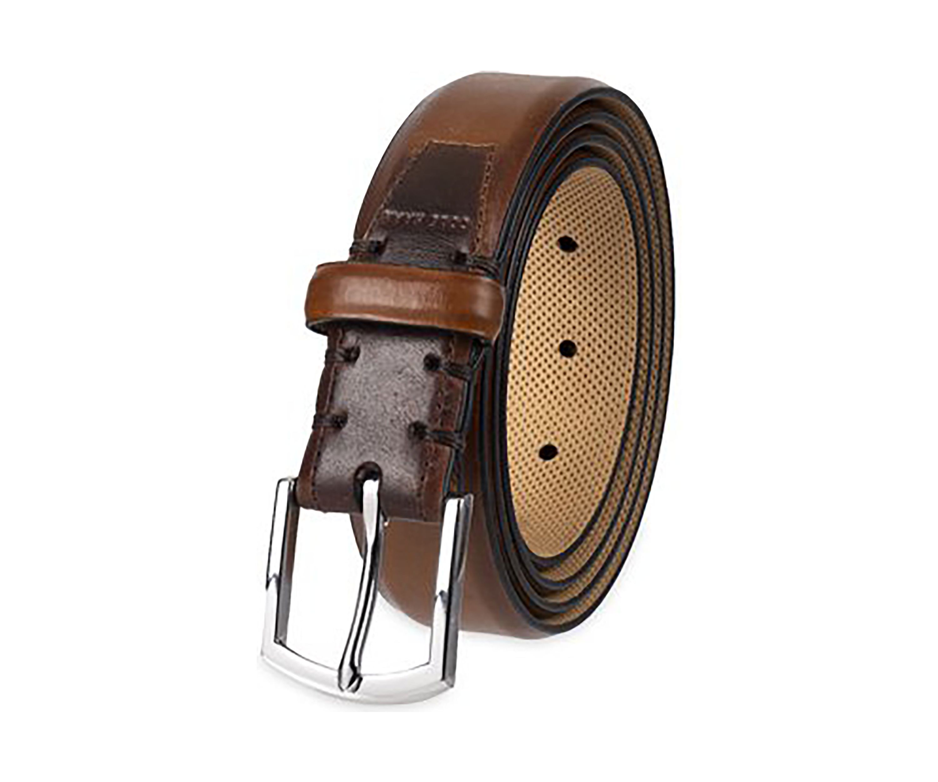 Mens Lewis Burnished Leather Belt