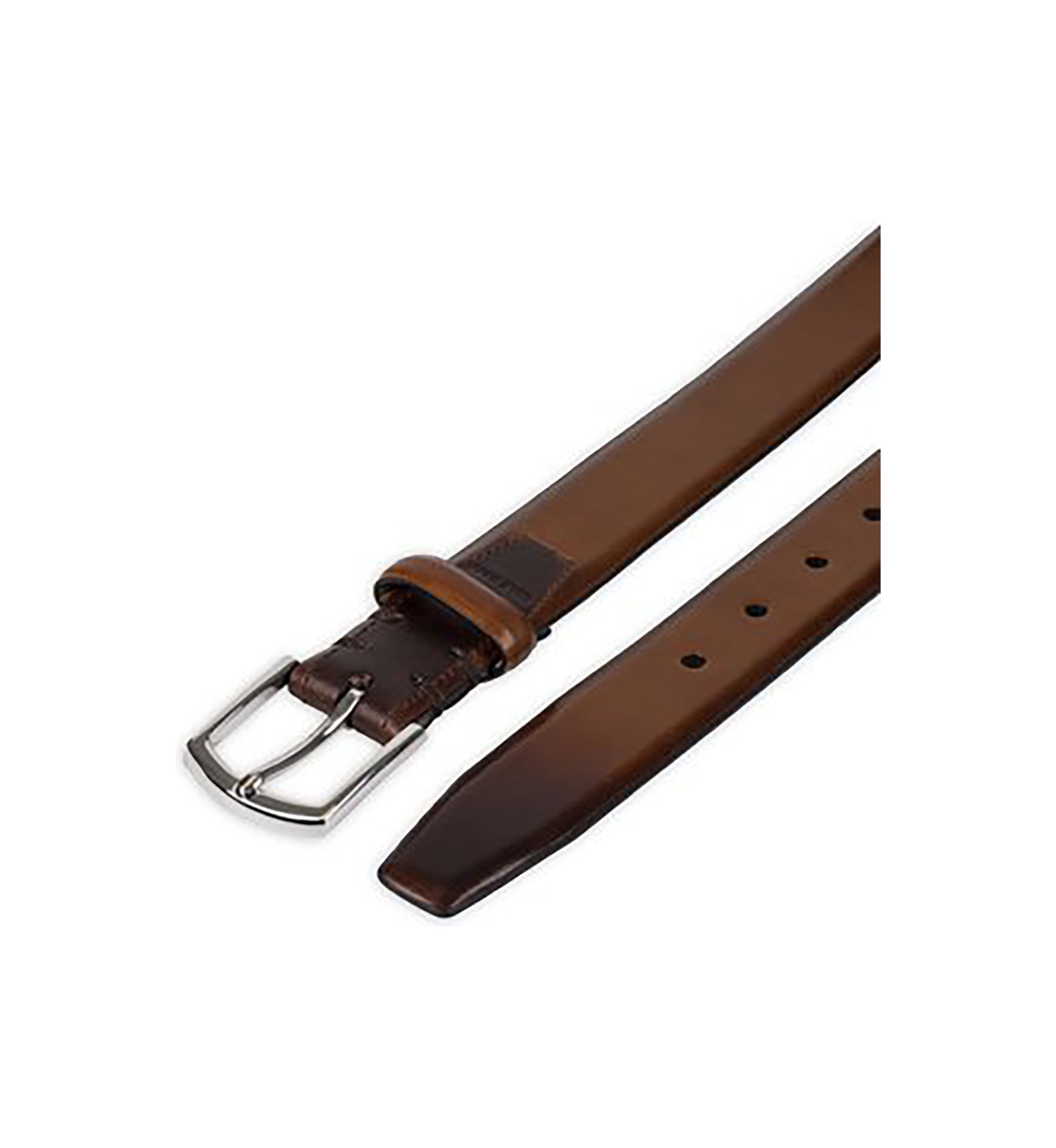 Mens Lewis Burnished Leather Belt