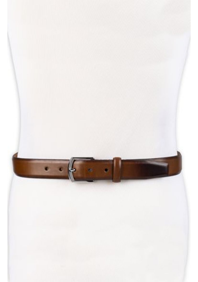 Mens Lewis Burnished Leather Belt