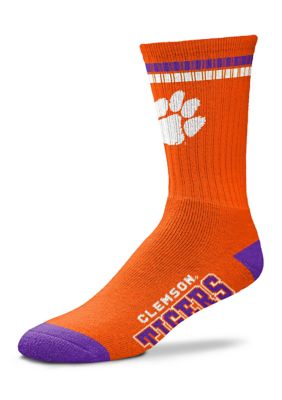 Colosseum Men's NCAA Clemson Tigers 504 4-Stripe Deuce Crew Socks