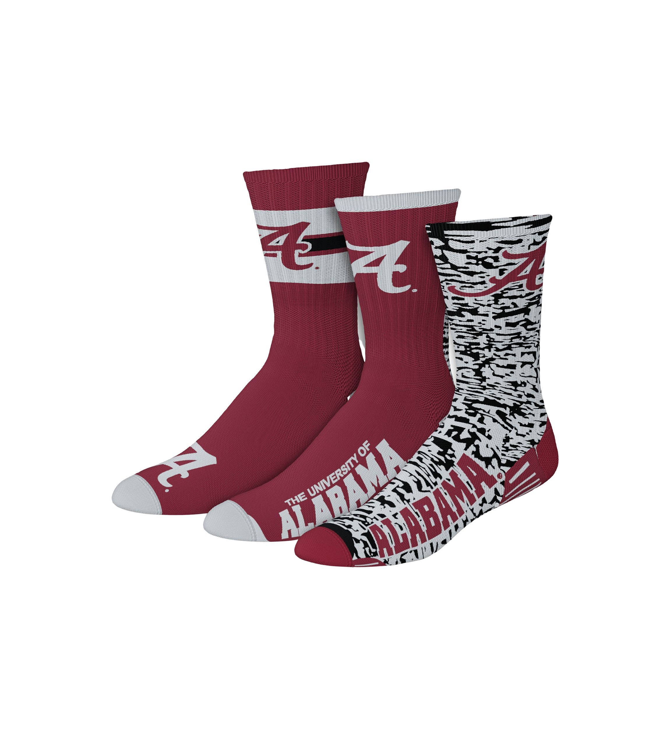 NCAA 3 Pack of Socks 