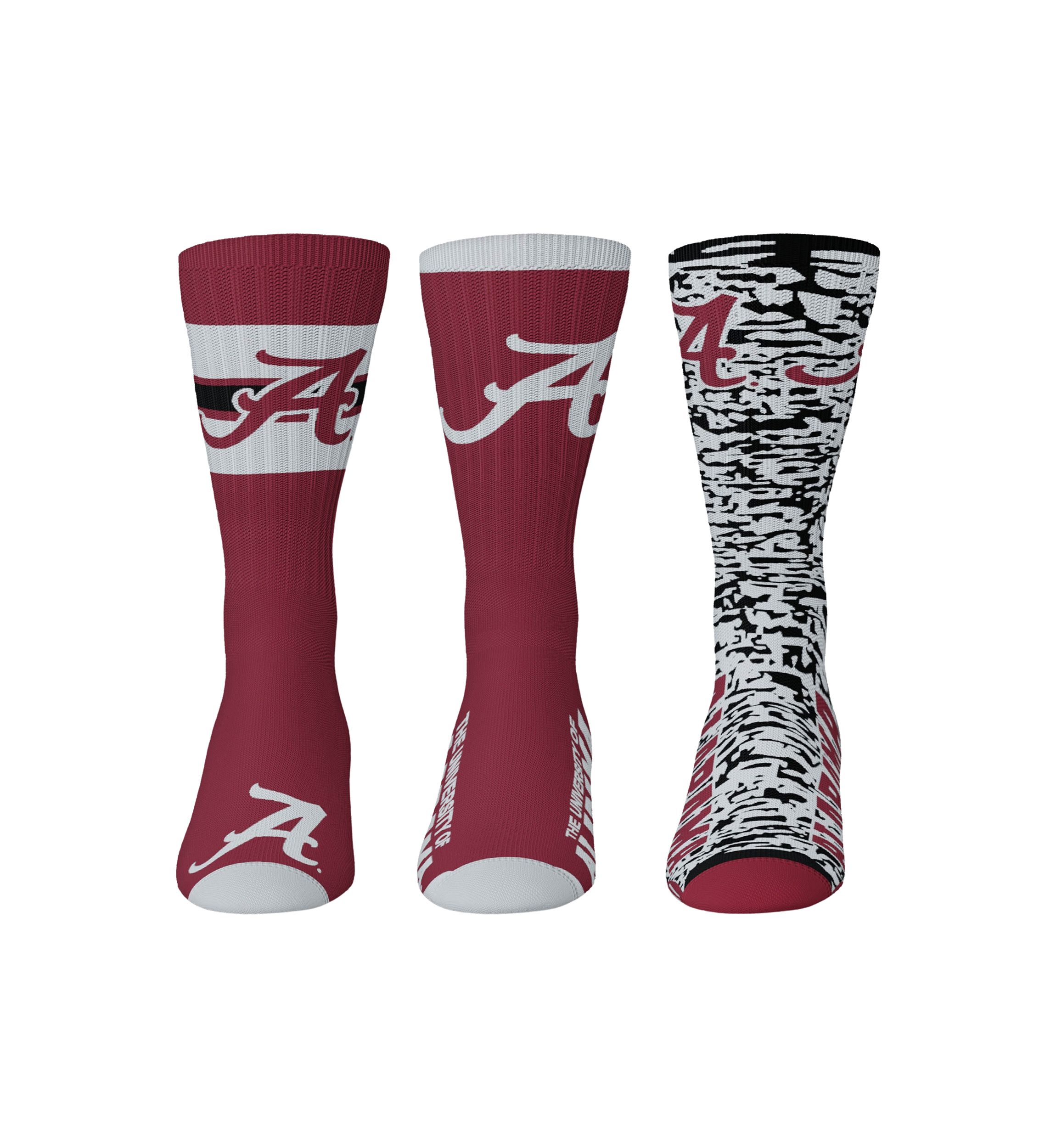 NCAA 3 Pack of Socks 