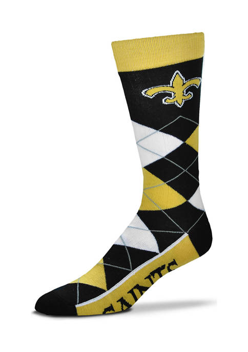 FBF Originals NFL New Orleans Saints Argyle Socks
