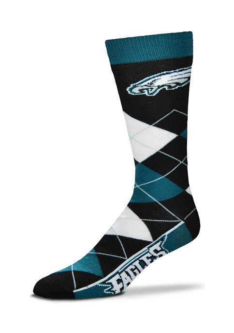 FBF Originals NFL Philadelphia Eagles Argyle Crew Socks
