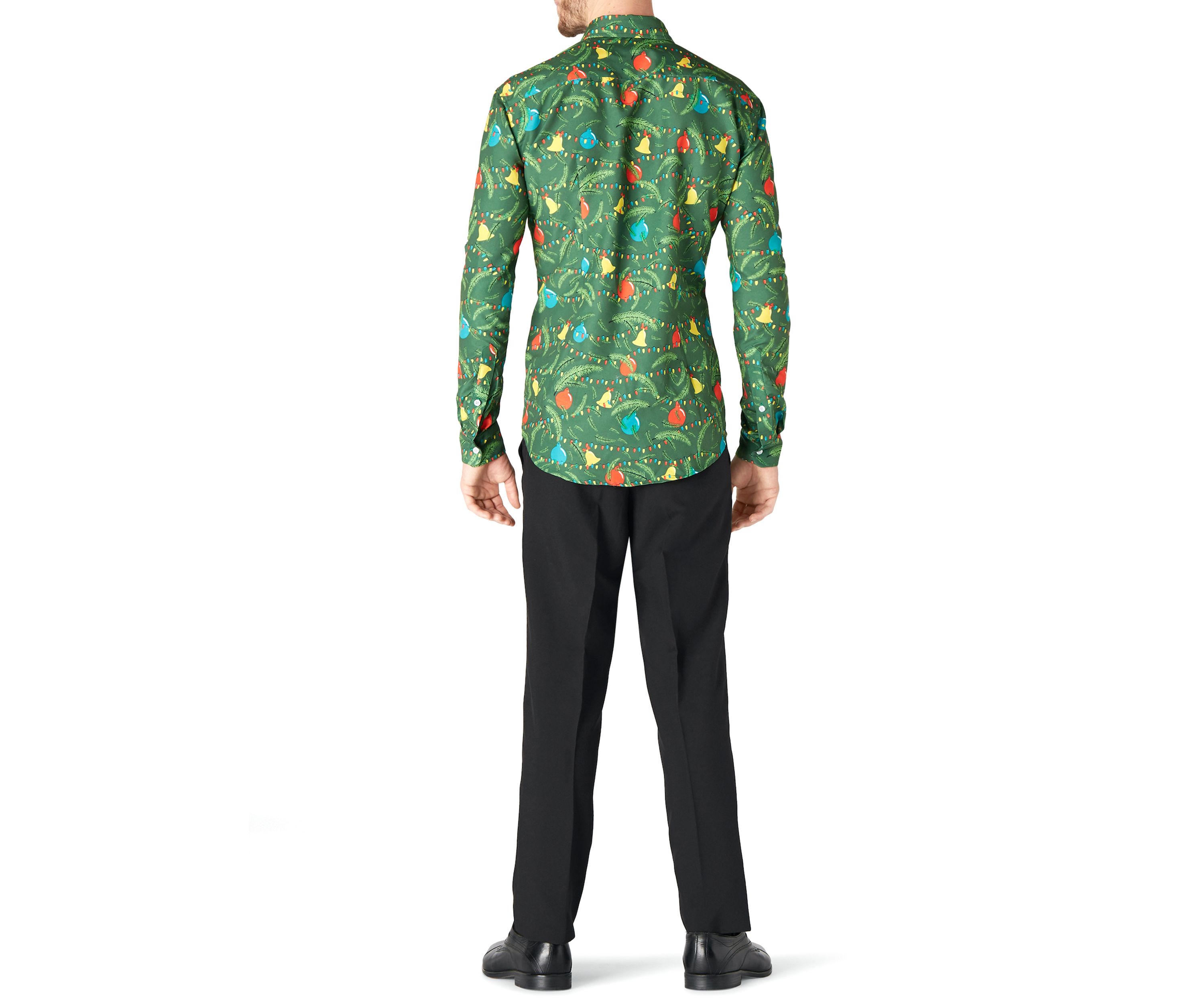Christmas Green Tree  Long Sleeve Shirt