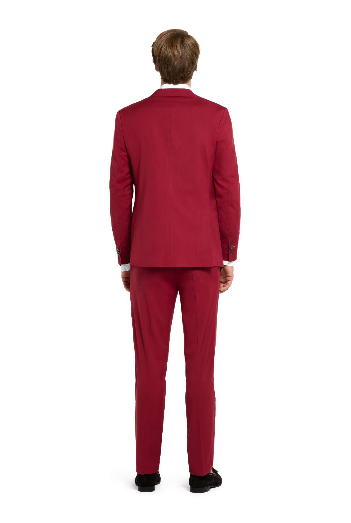 OppoSuits Daily Mens Suit - Bright Burgundy