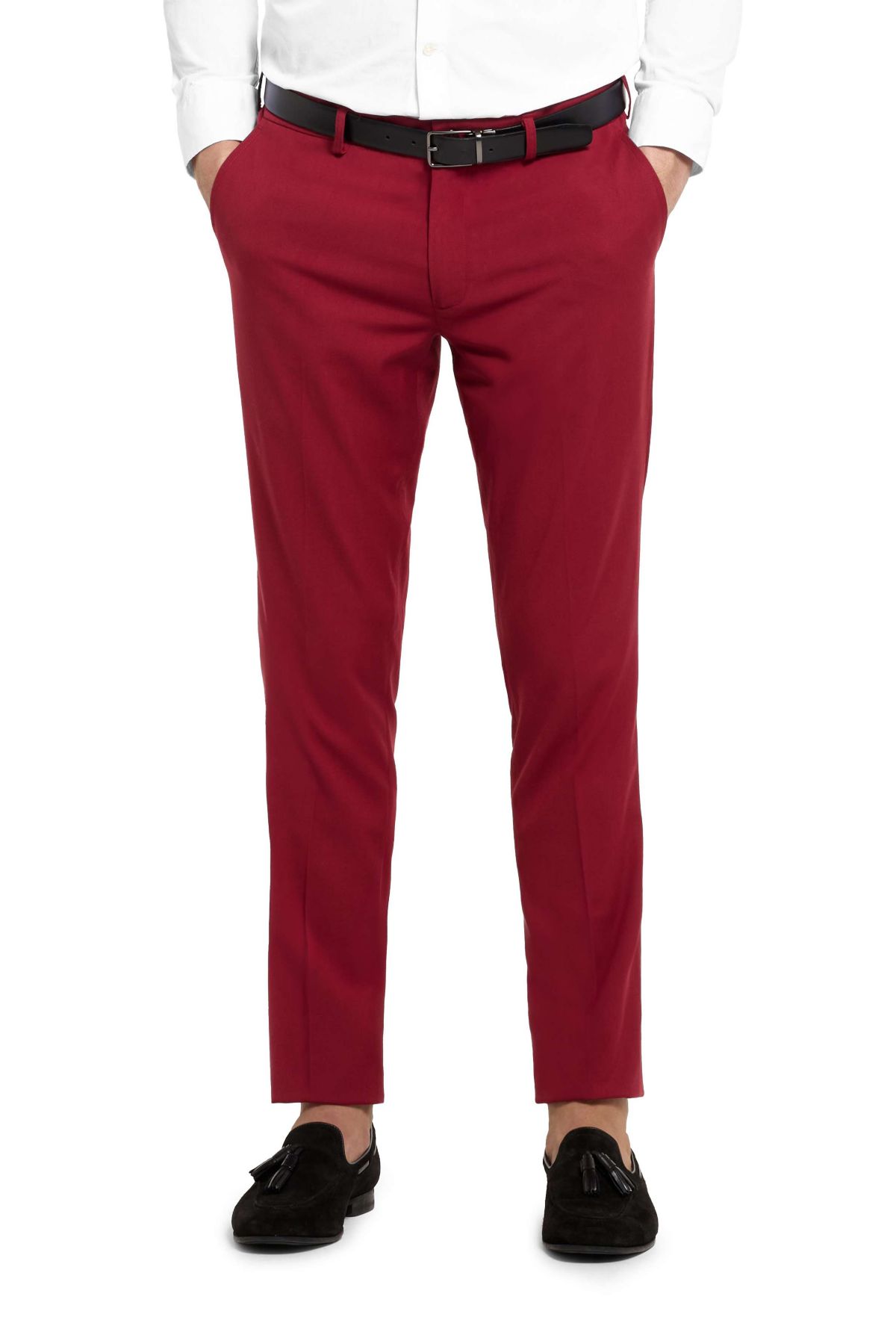 OppoSuits Daily Mens Suit - Bright Burgundy