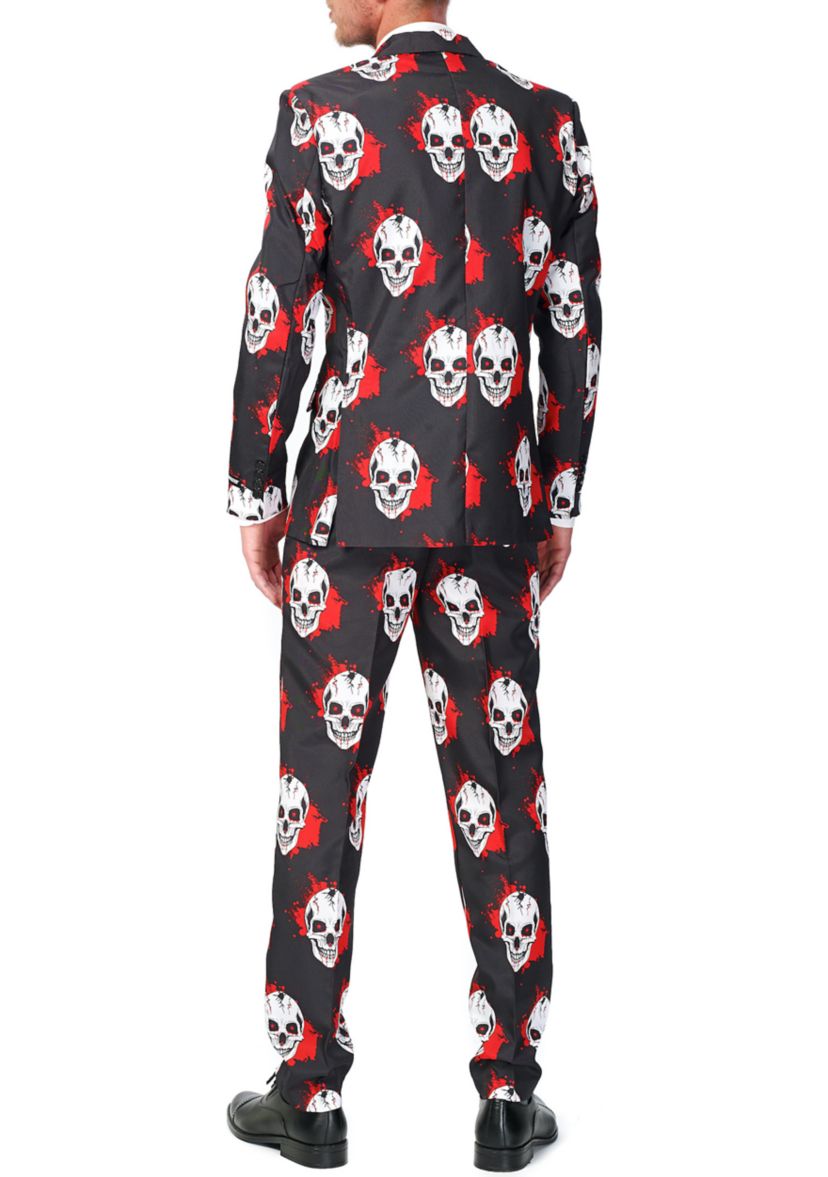 Skulls Blood Halloween 2 Piece Suit + Tie