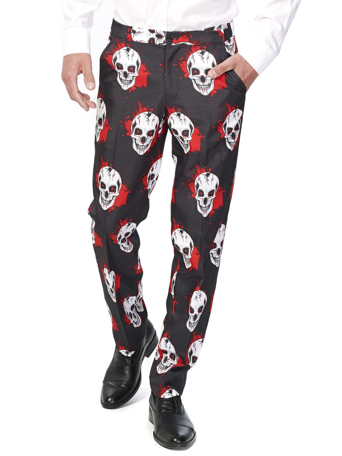 Skulls Blood Halloween 2 Piece Suit + Tie