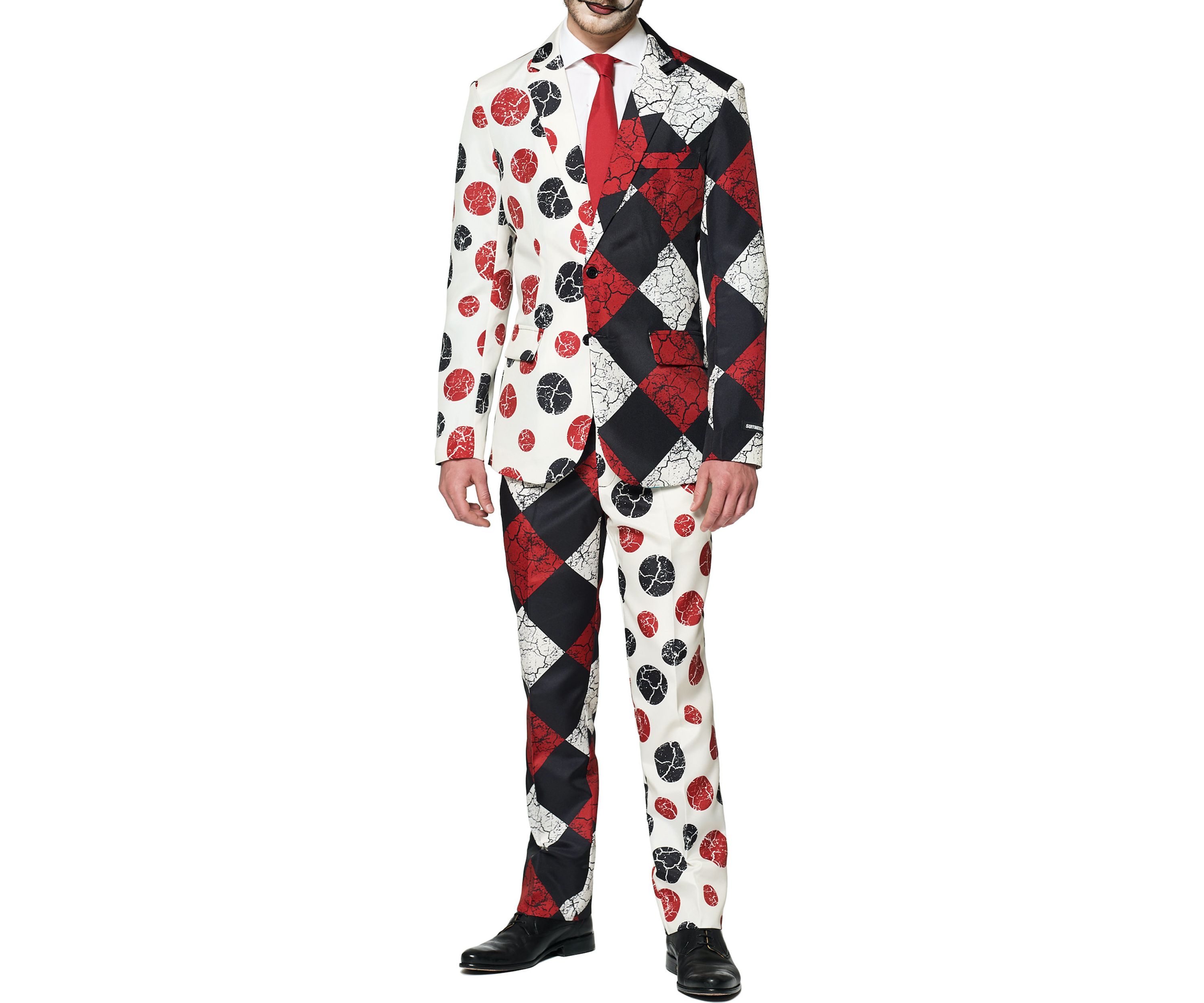 Halloween Clown Vintage 2 Piece Suit + Tie