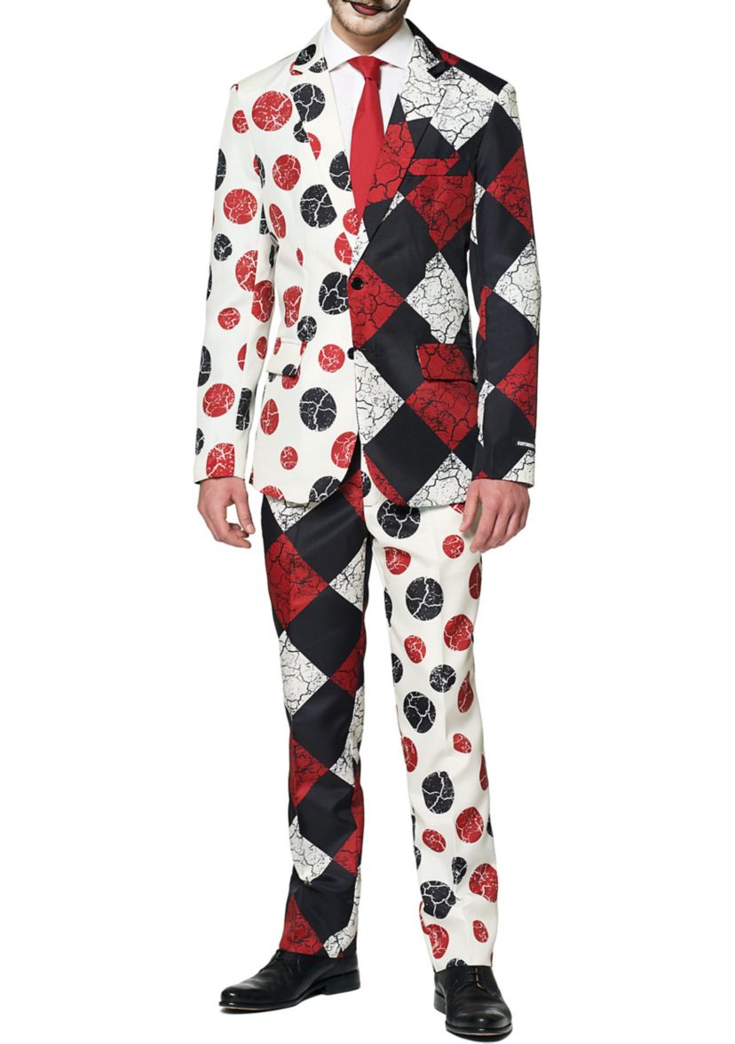 Halloween Clown Vintage 2 Piece Suit + Tie