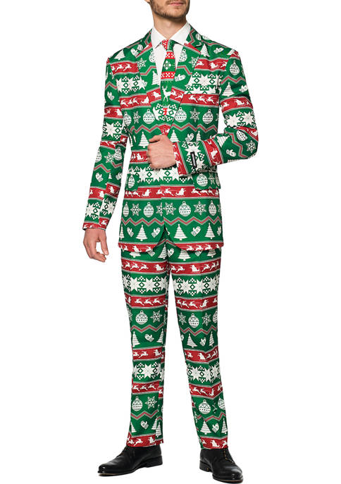 Suitmeister Christmas Green Nordic Suit
