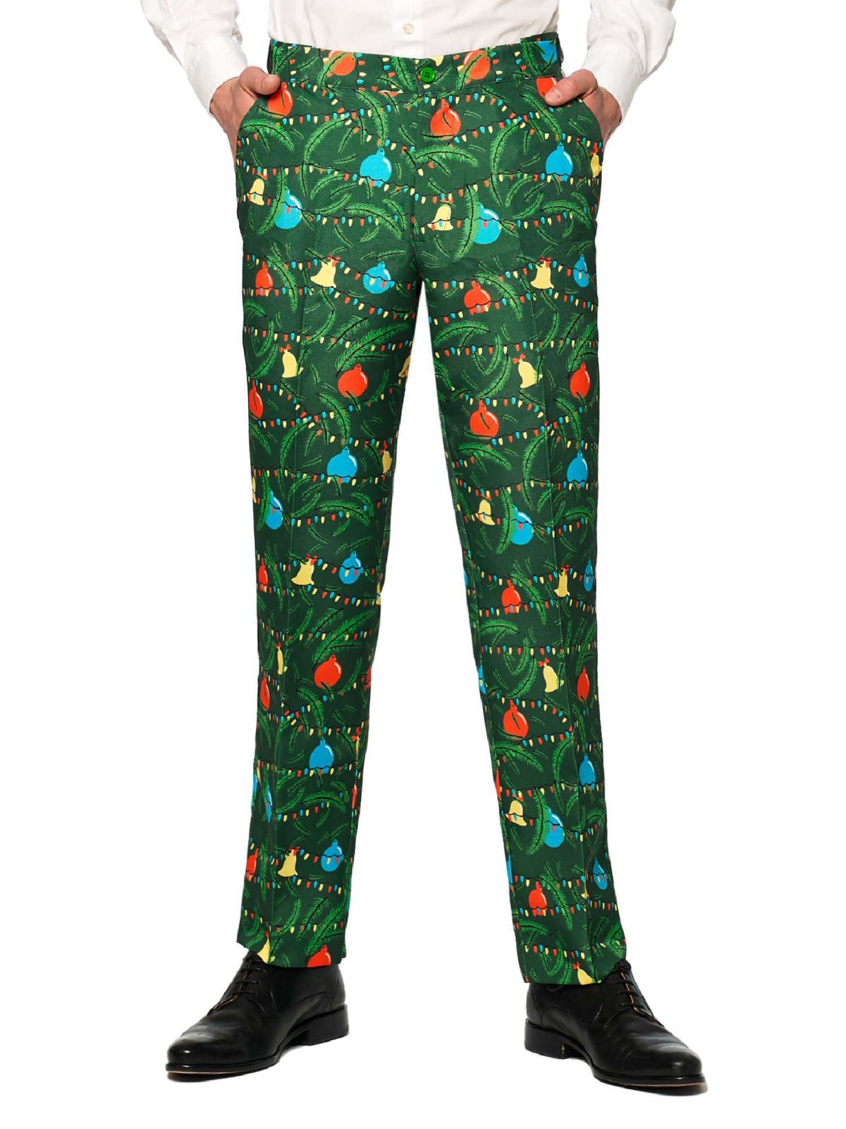 Christmas Green Tree Light Up 2 Piece Suit + Tie