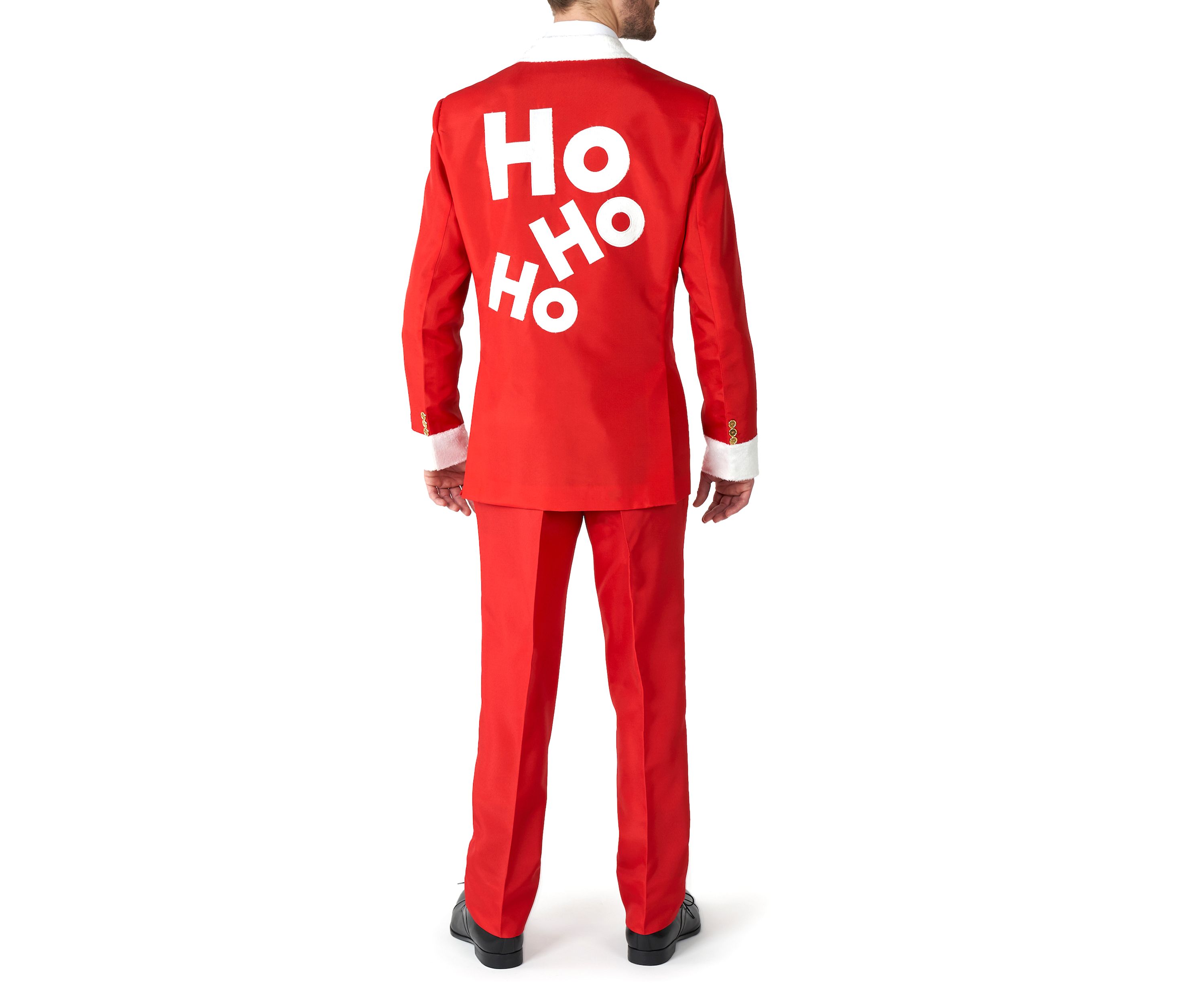 Santa Faux Fur  2 Piece Suit + Tie