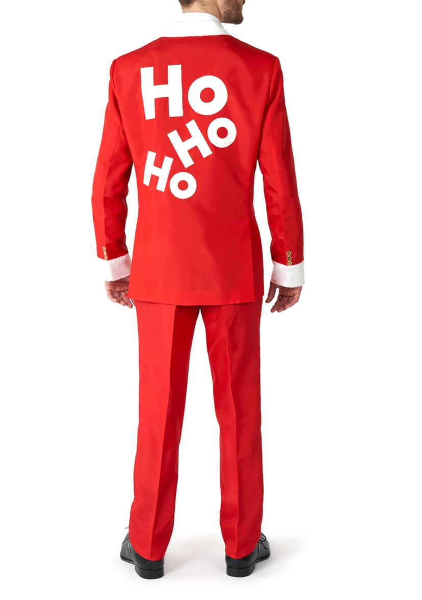 Santa Faux Fur  2 Piece Suit + Tie