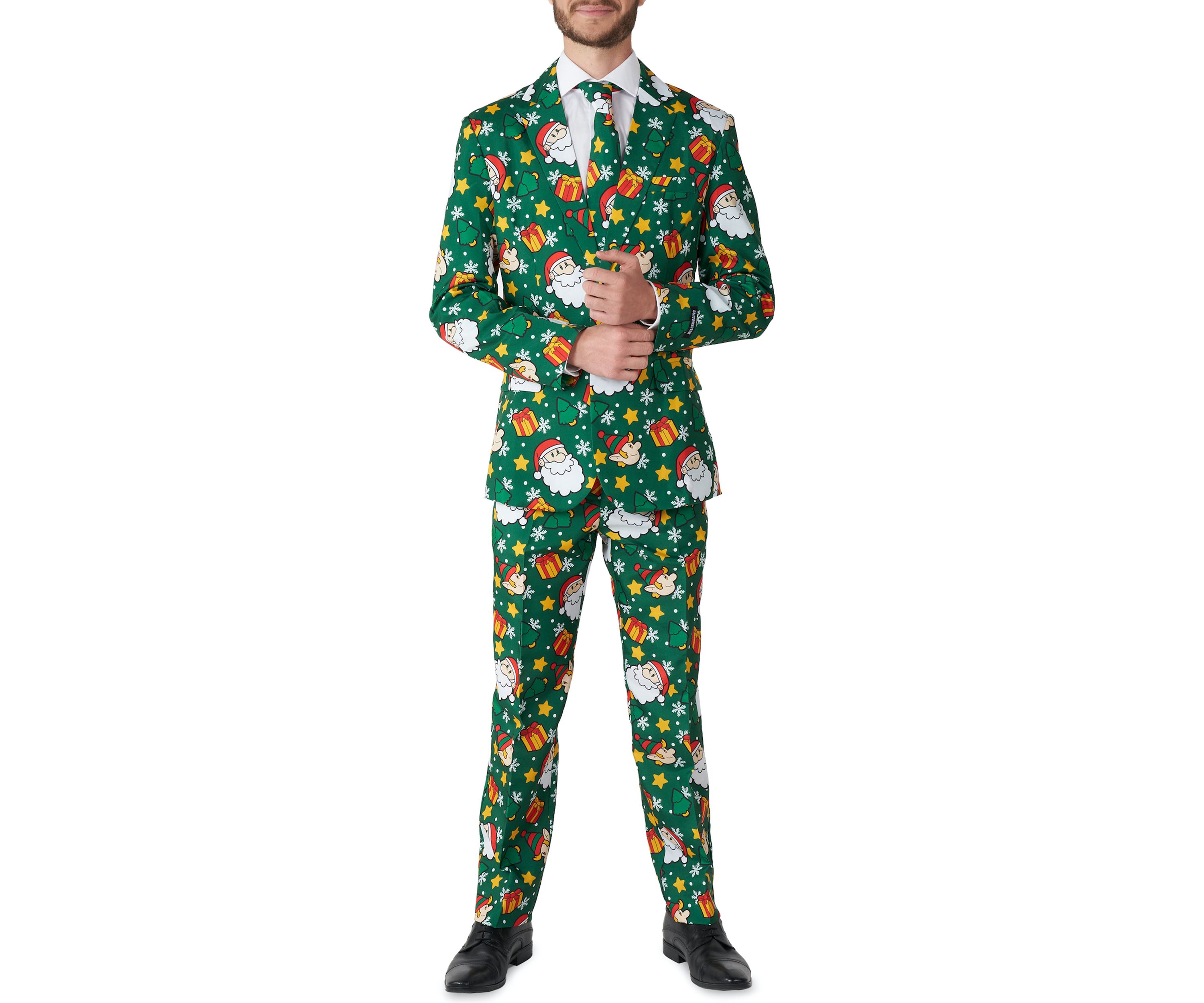 Santa Elves Green 2 Piece Suit + Tie